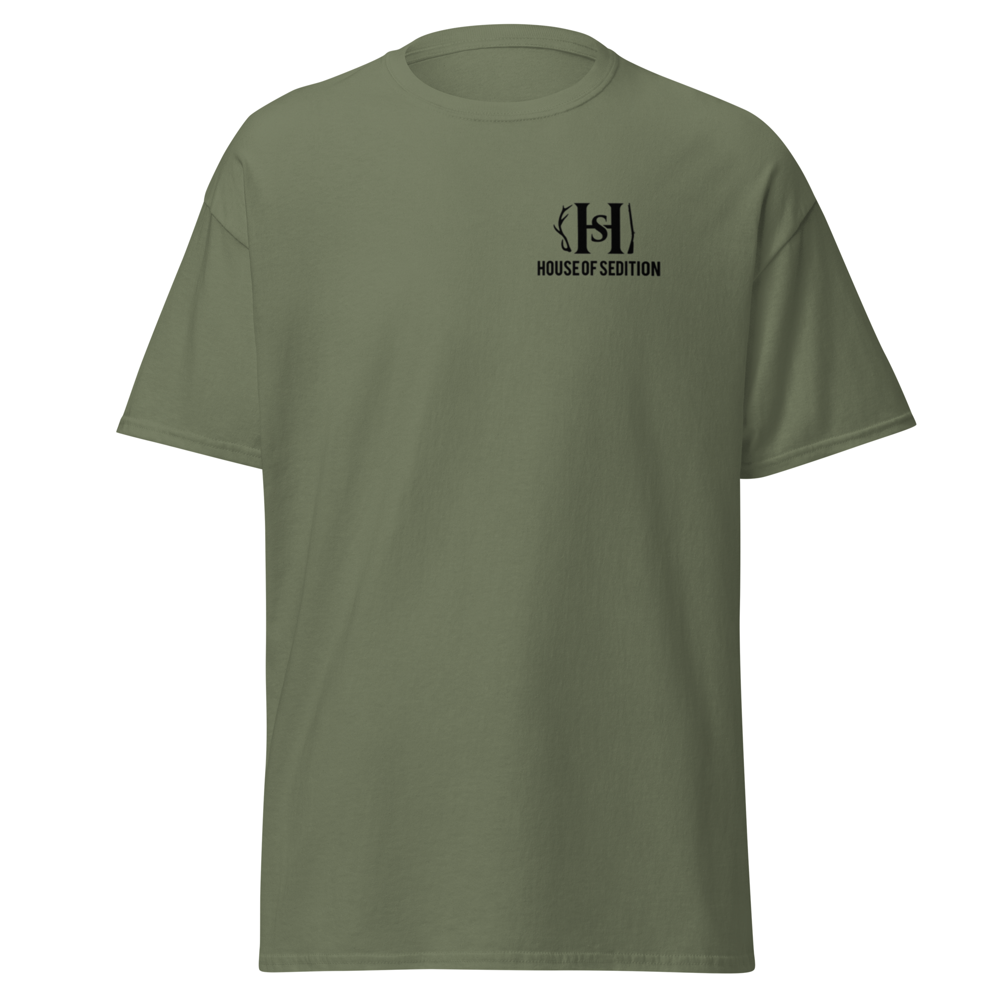 unisex-classic-tee-military-green-front-675a106de7e31.png