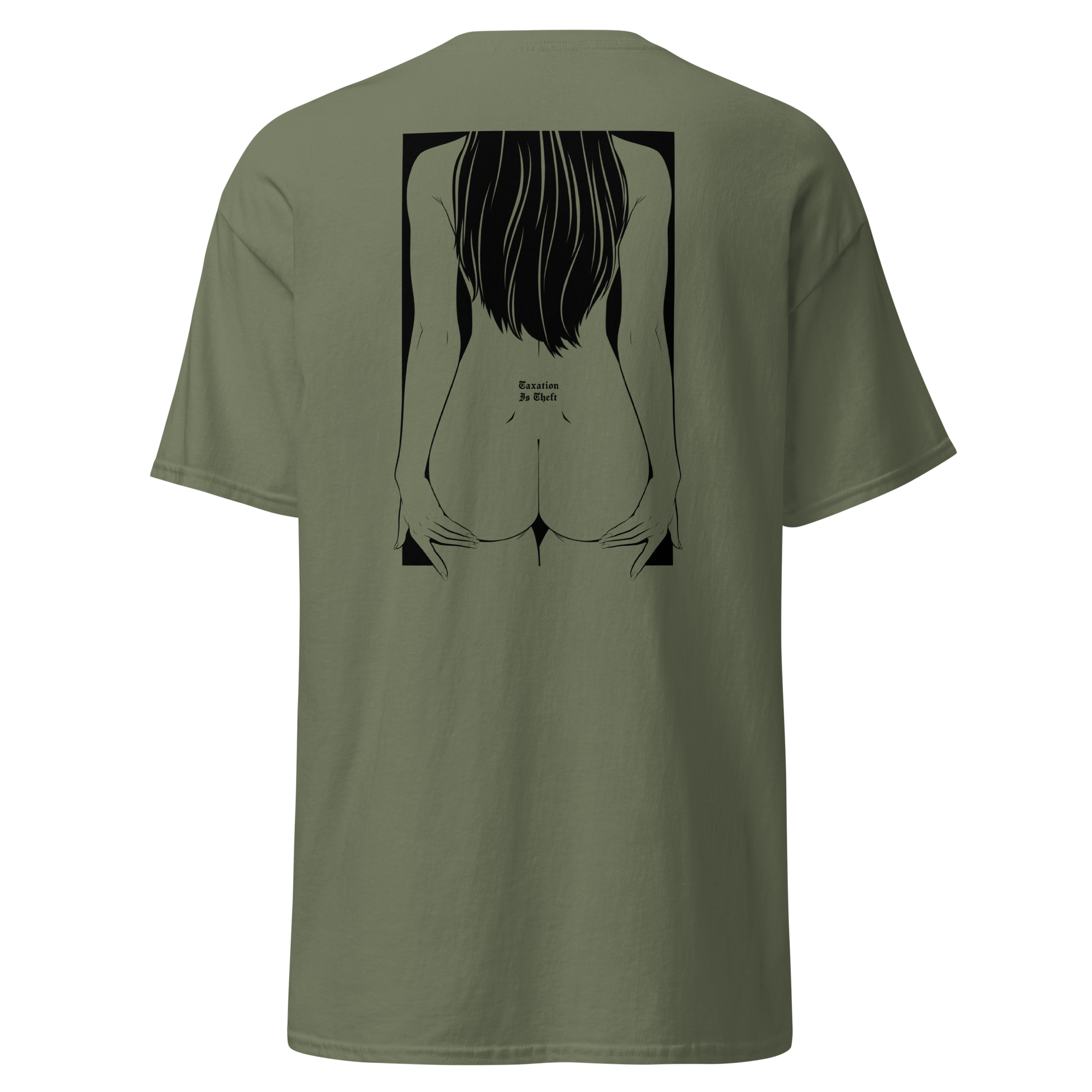 unisex-classic-tee-military-green-back-675a106de84d5.png