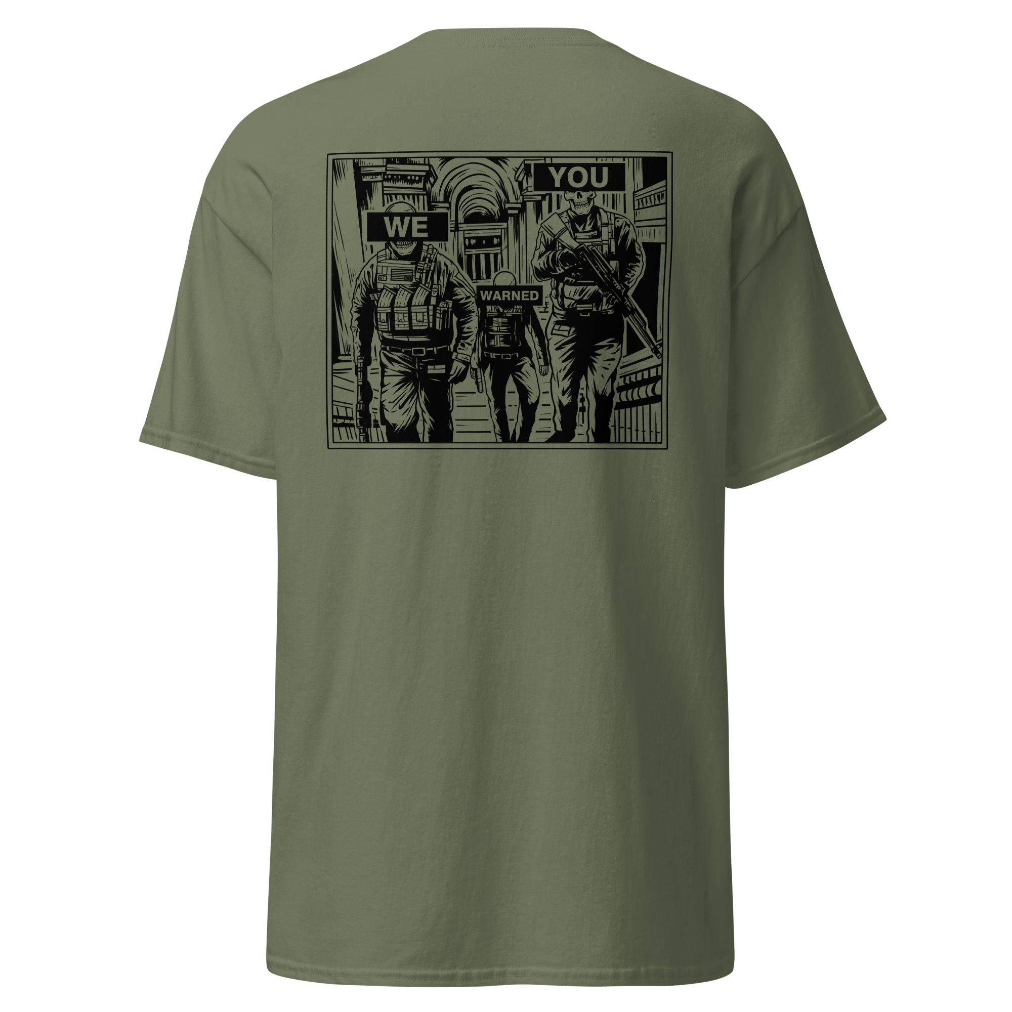 unisex-classic-tee-military-green-back-6a309a8f499b2.png