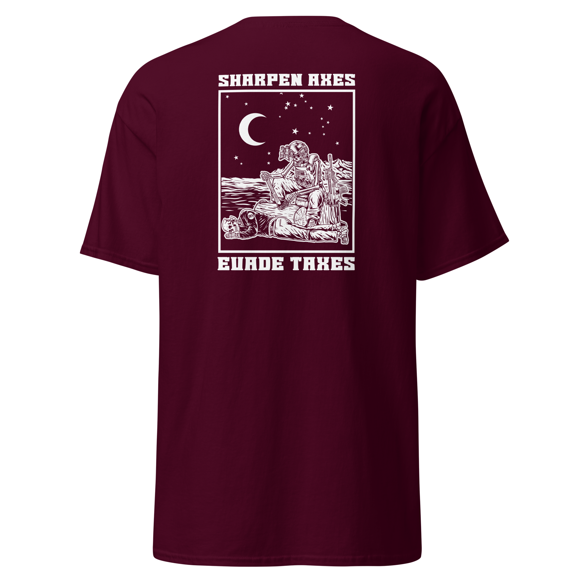 unisex-classic-tee-maroon-back-6ad5851499a2f.png