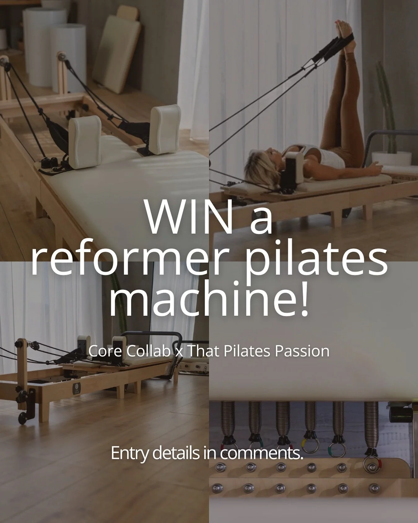 🎉 GIVEAWAY TIME! 🎉

I&rsquo;m SO excited about this - I get to give away a @corecollab Eco Folding Reformer Pilates Machine to one lucky winner! 😍 Yep, you read that right &mdash; a reformer!

I&rsquo;ve been using Core Collab machines for my home