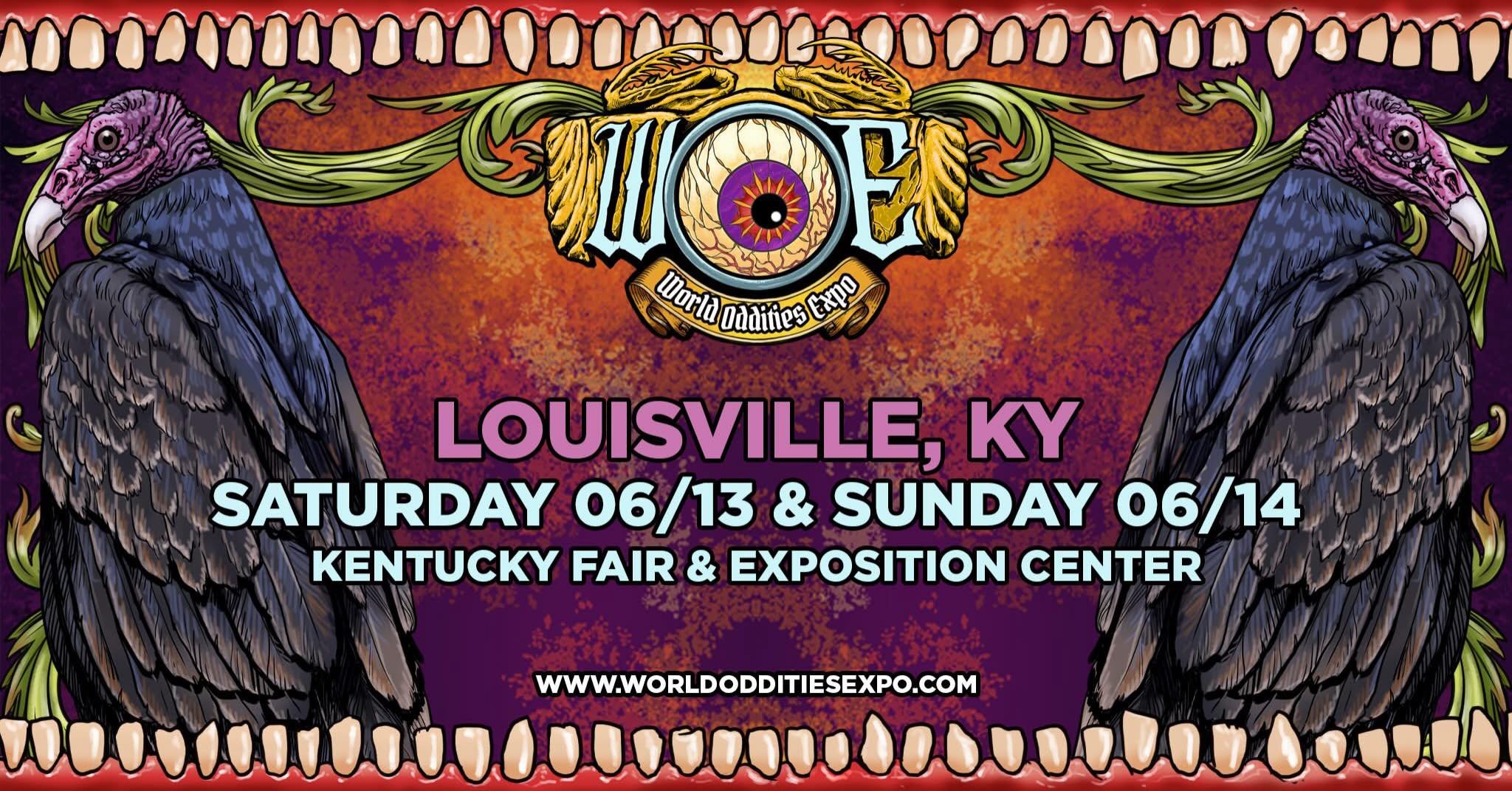 See you this weekend for World Oddities Expo in Louisville, KY!