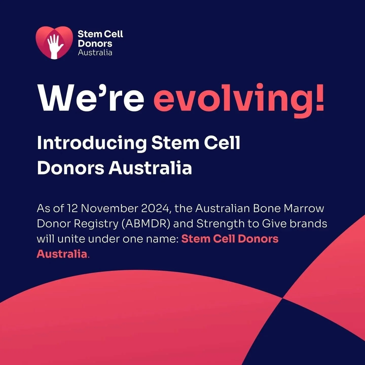 🧡 We welcome the exciting news that our partners have had a name change! Now known by one name, "Stem Cell Donors Australia"! Simple and to the point, we love it! 🧡

Reposted from @stemcelldonorsau

🌟 Big News! 🌟

We promised you someth