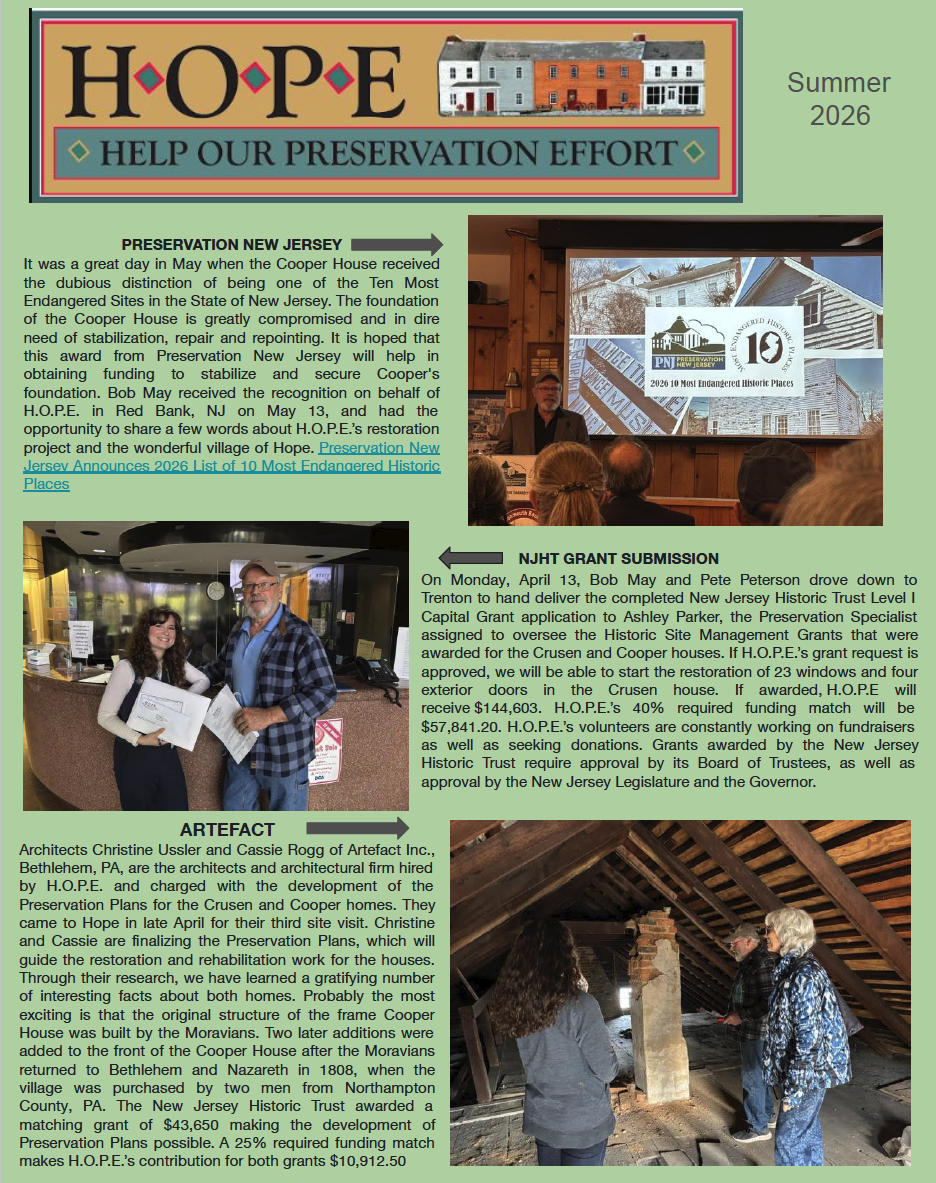 H.O.P.E. July 2026 Newsletter