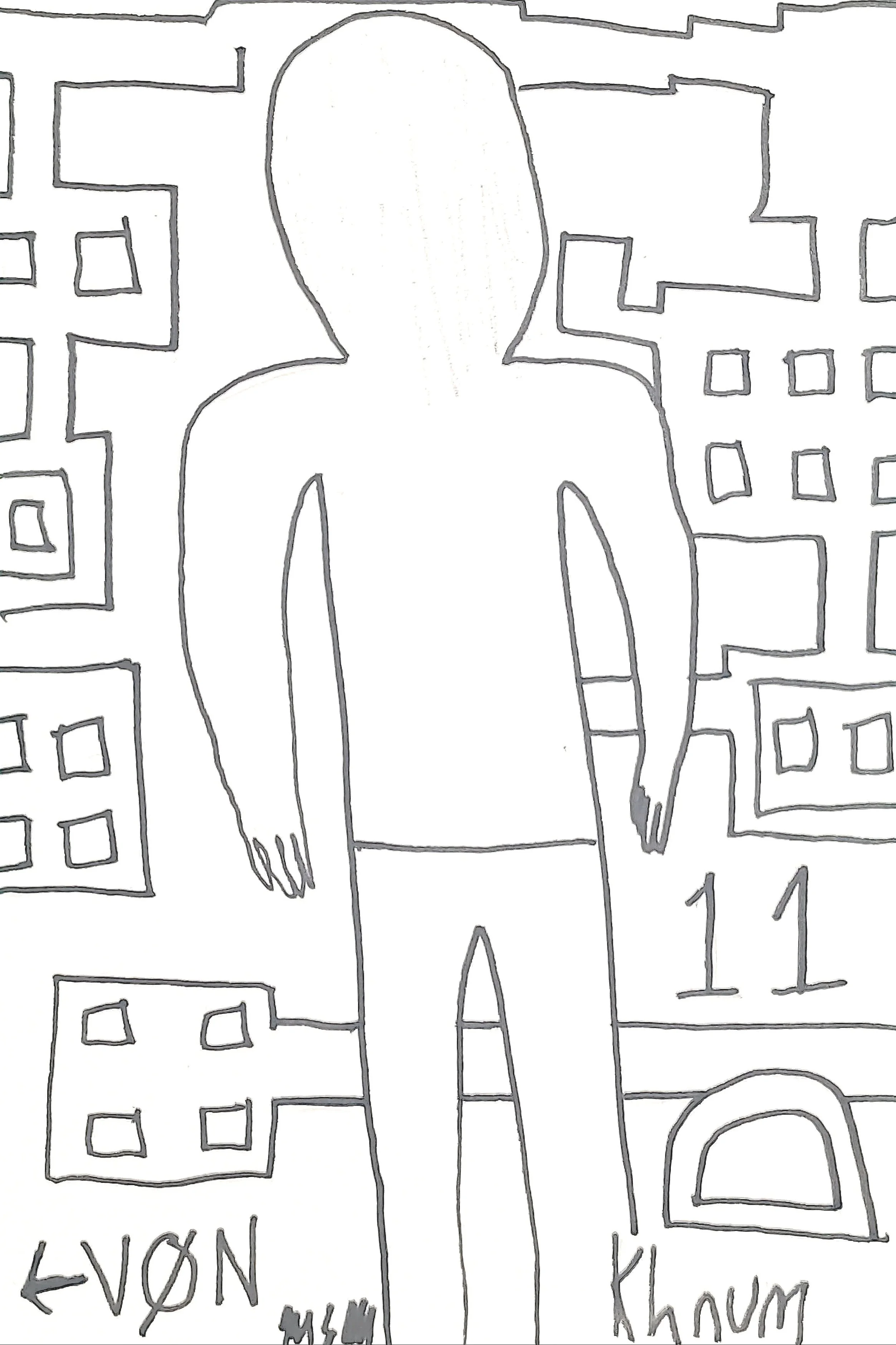 Untitled (Figure Looking Out)