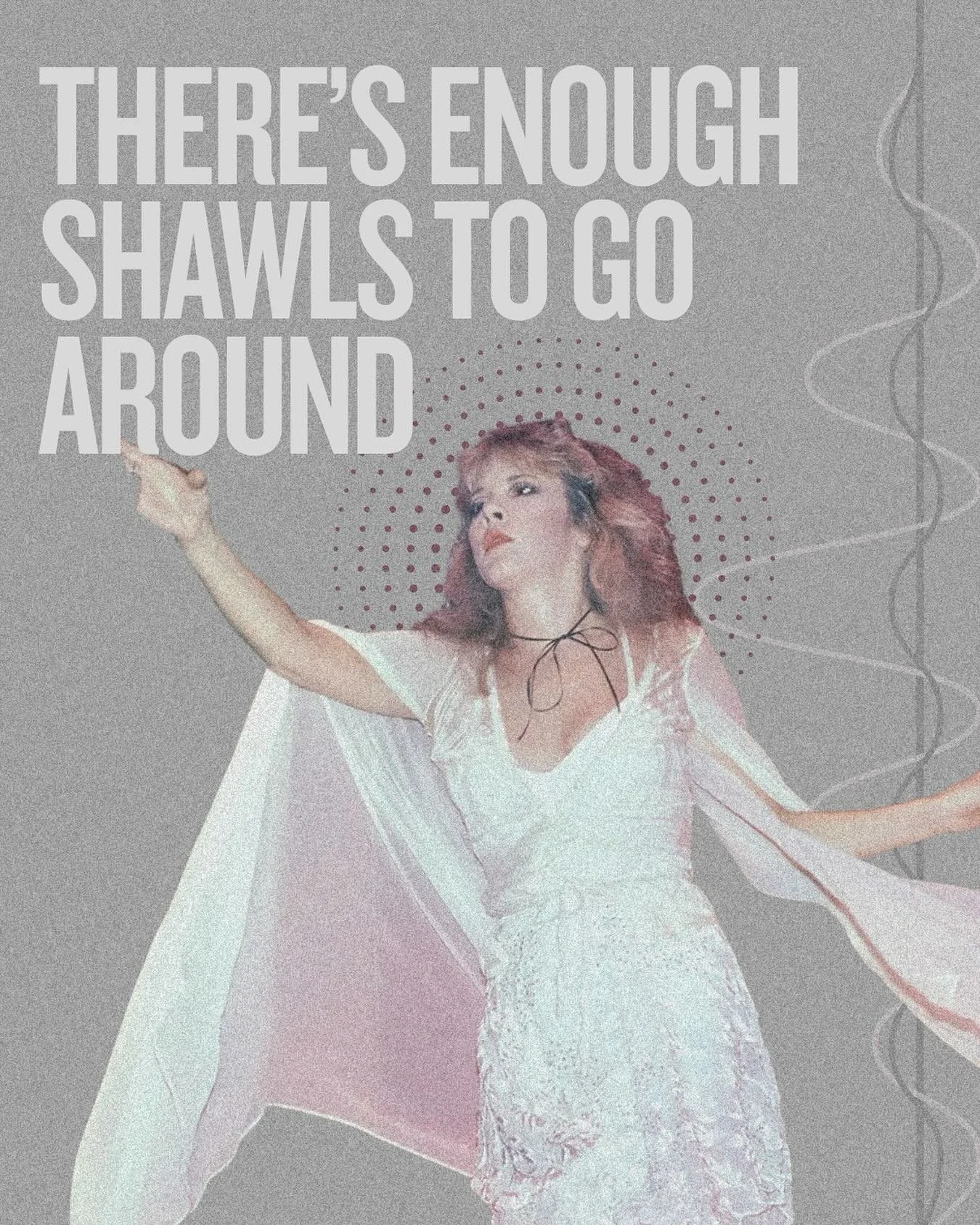 There&rsquo;s Enough Shawls to Go Around by @aidanlane_ 

&ldquo;There&rsquo;s Enough Shawls to Go Around&rdquo; unravels how Stevie Nicks turned a simple accessory into a symbol of identity, resilience, and autonomy. The article traces how Nicks&rsq