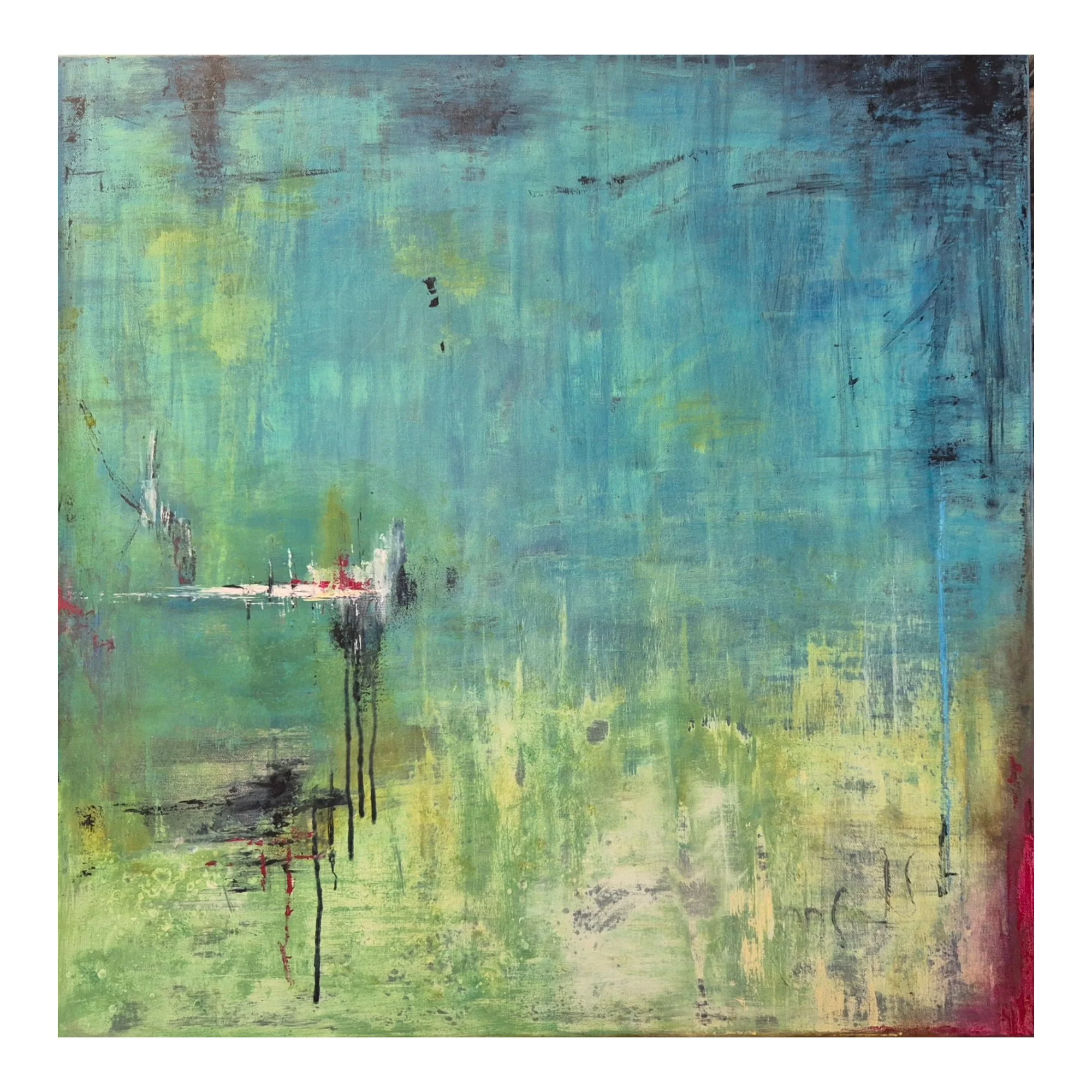 The Space Between : 76 x 76 cm : Currently Unavailable