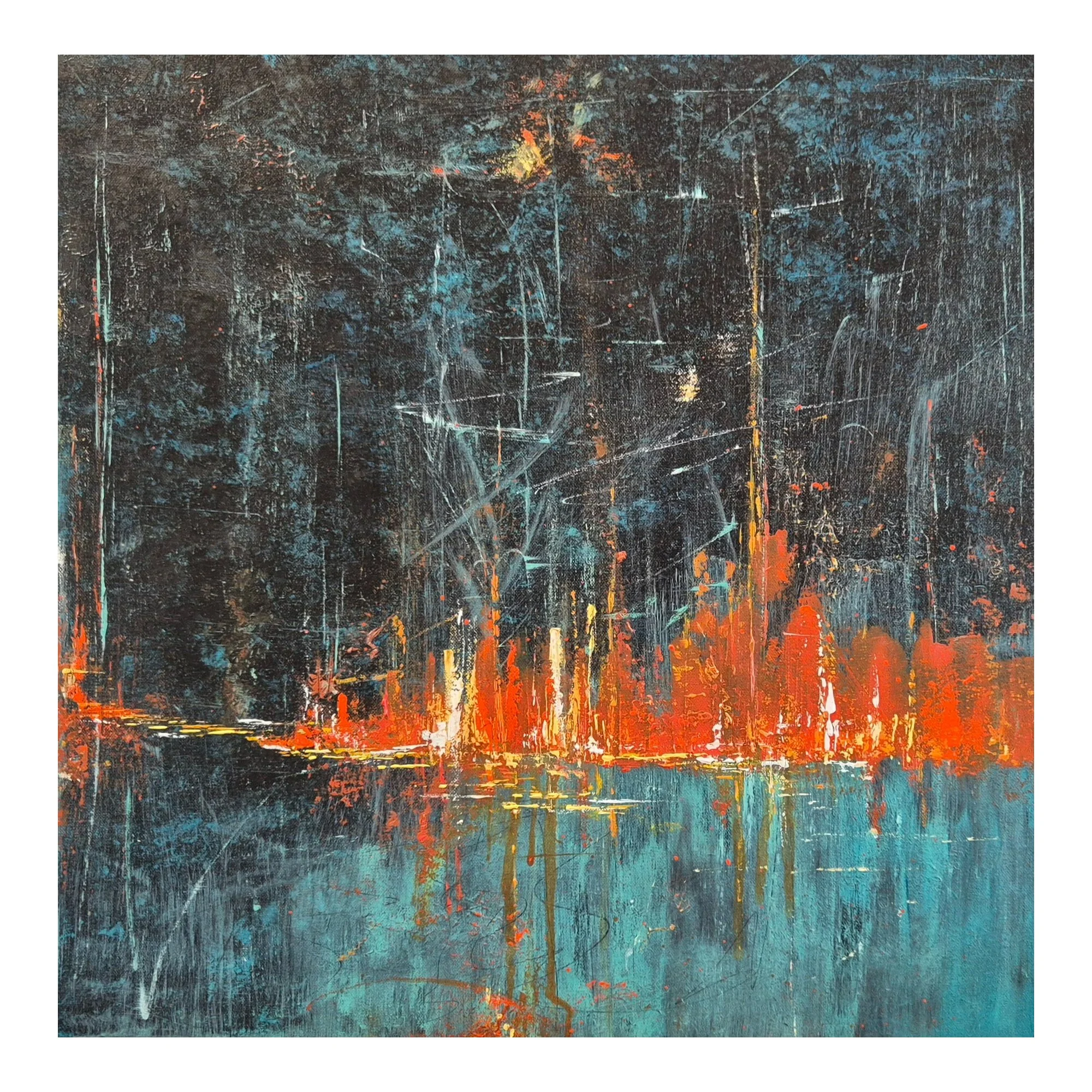 Fire and Ice : Framed : 61 x 61 cm : Currently unavailable
