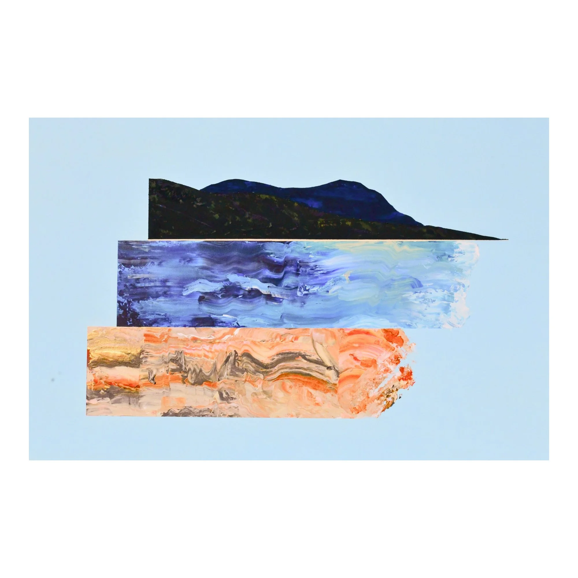 Colours of Larapuna : 90 x 60 cm : $600