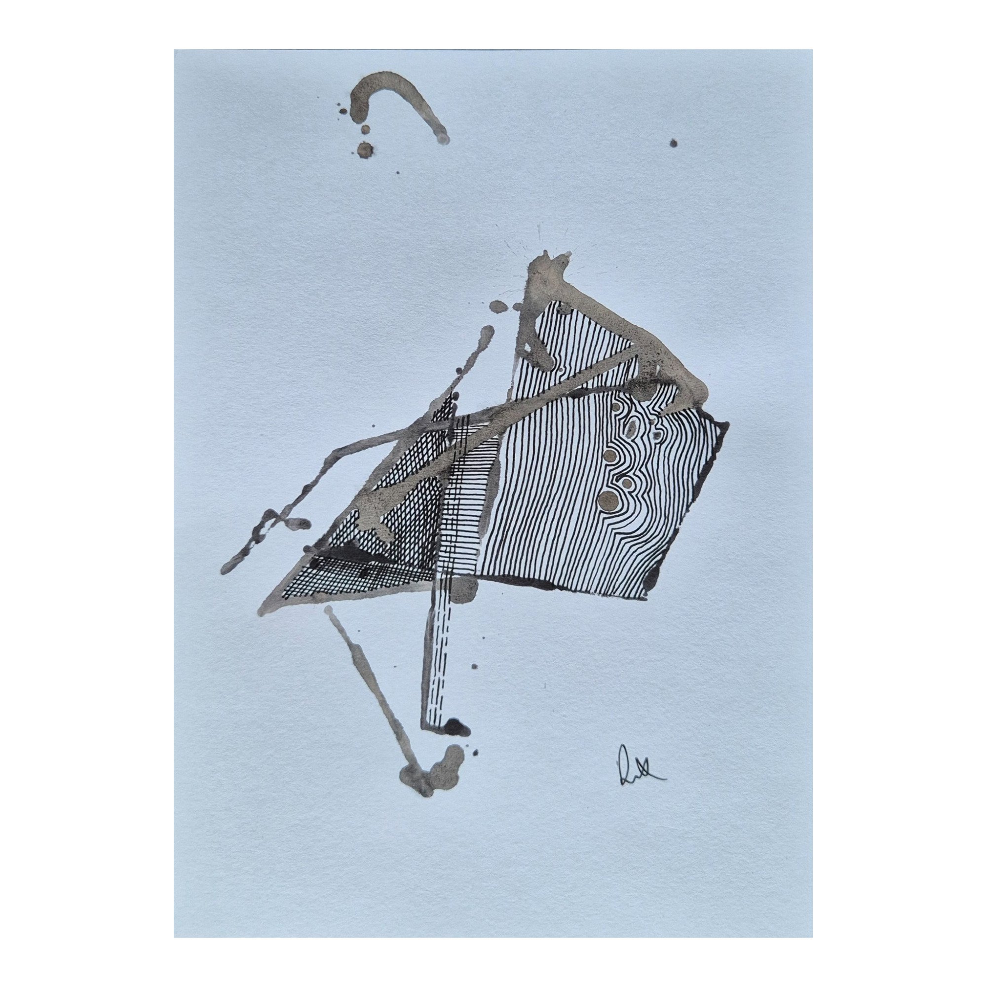 Shower Cave : 30 x 21 cm : Ink & pen on paper ; $120