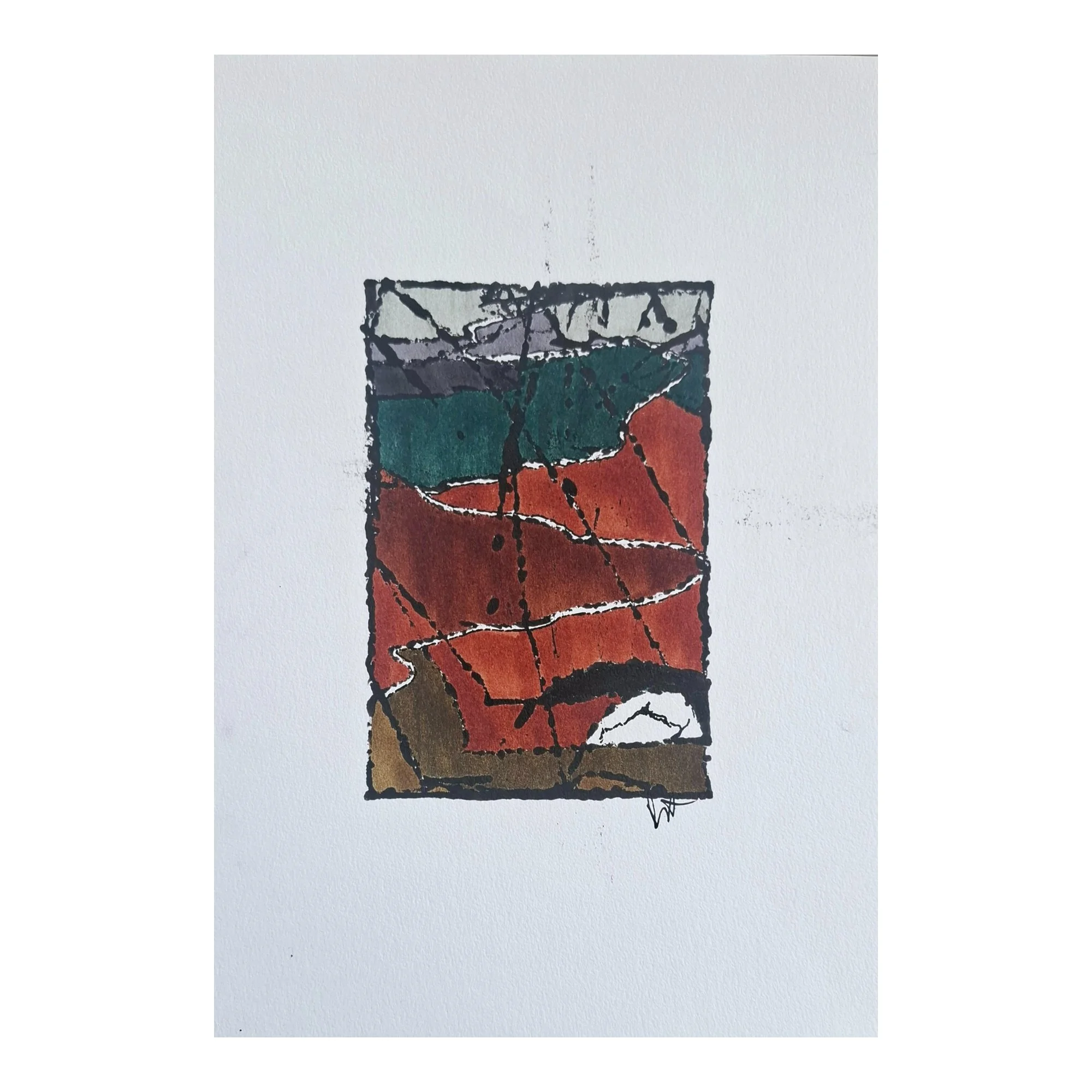 Long and Windy Road : 30 x 21 cm : Ink & pen on paper : $120