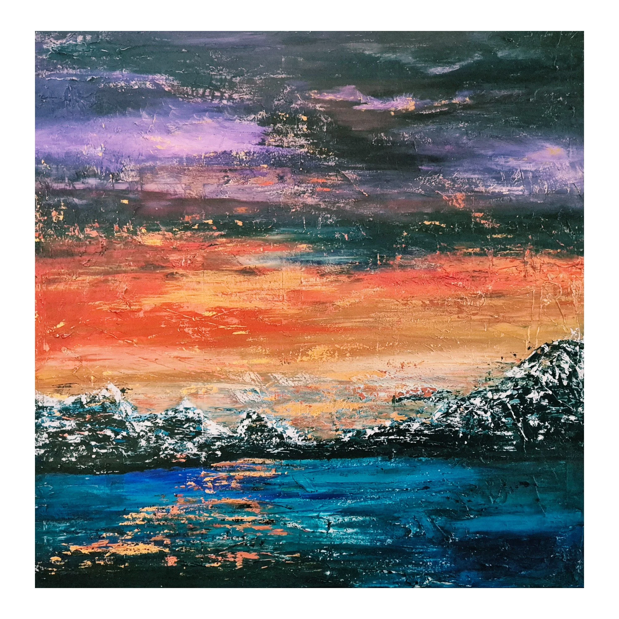 Sundowner : 76 x 76 cm : $650