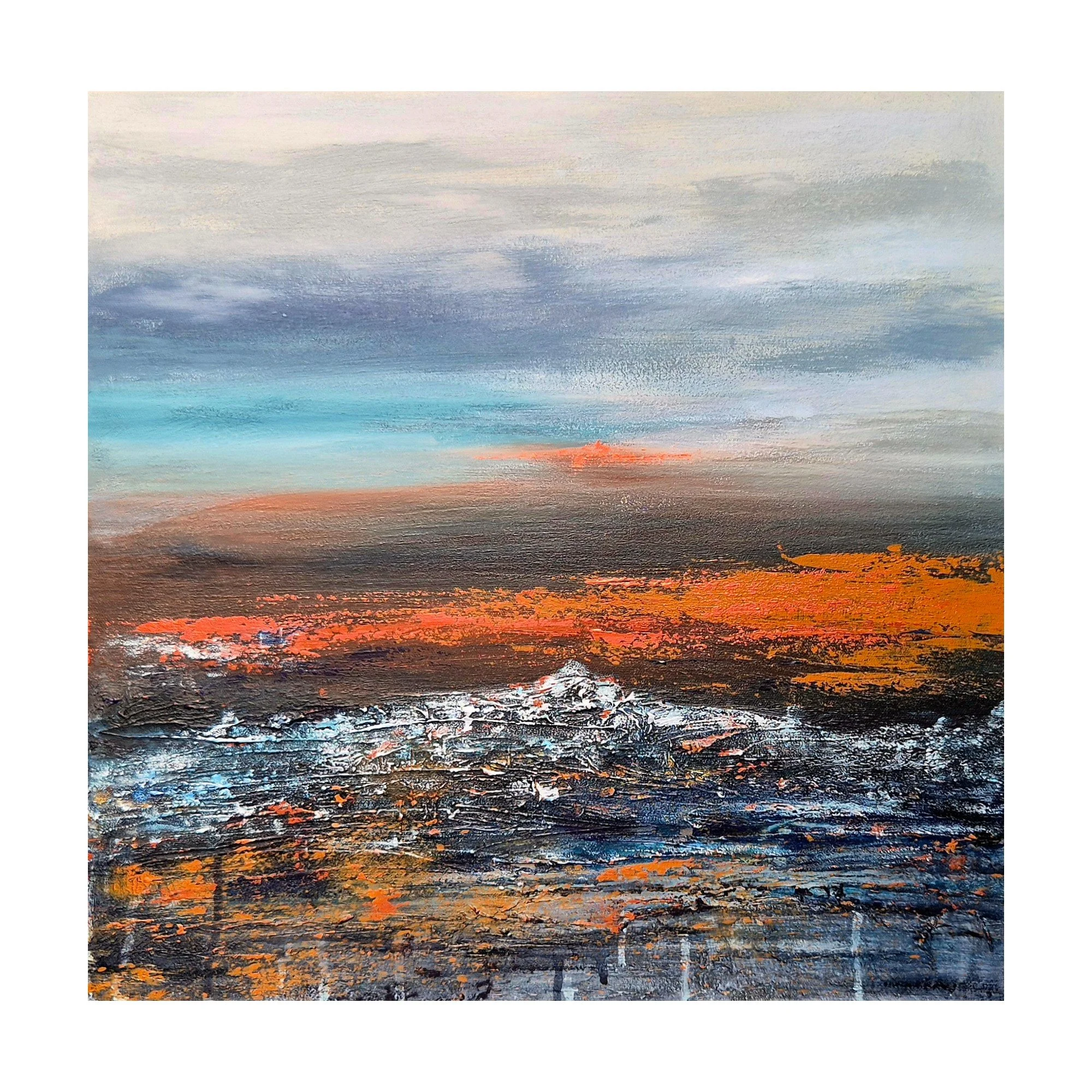 Summer Snow : 40 x 40 cm : $450