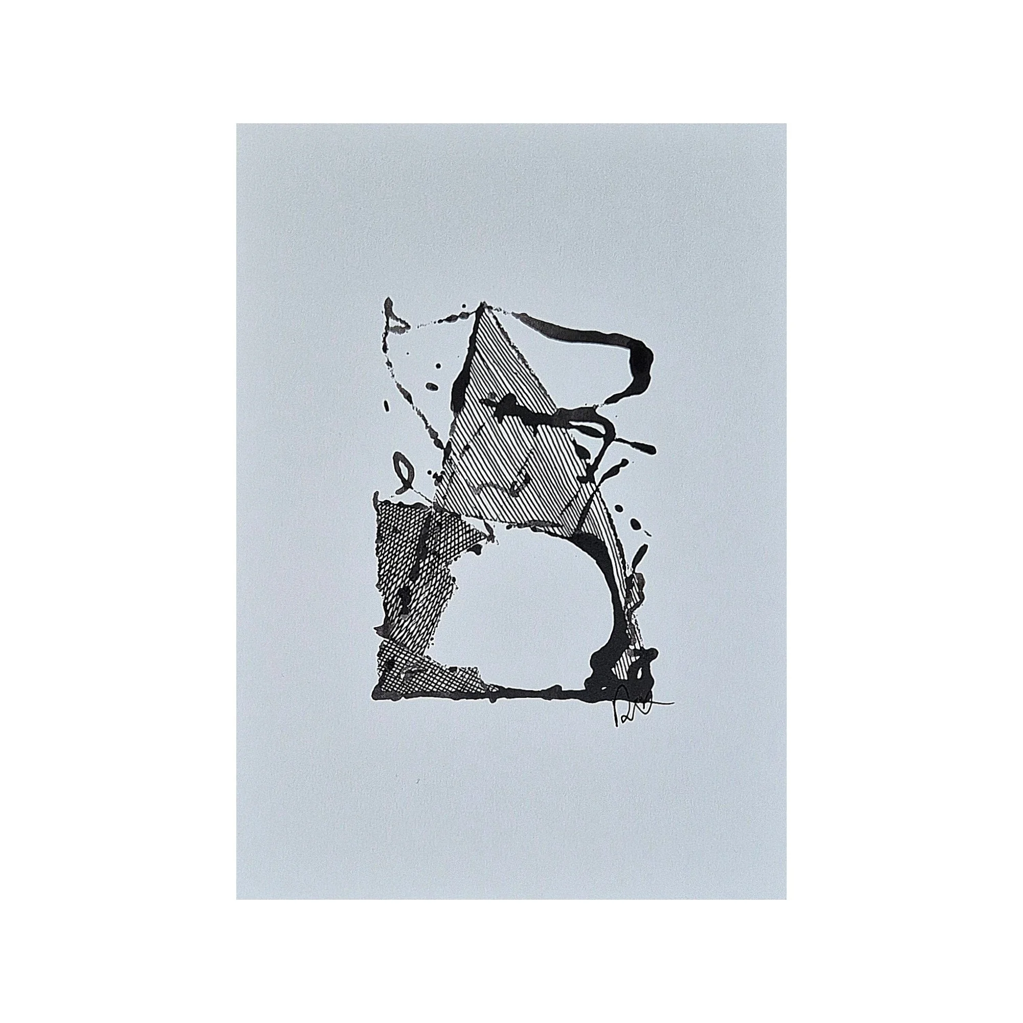 Cave : 30 x 21 cm : Ink & pen on paper : $120