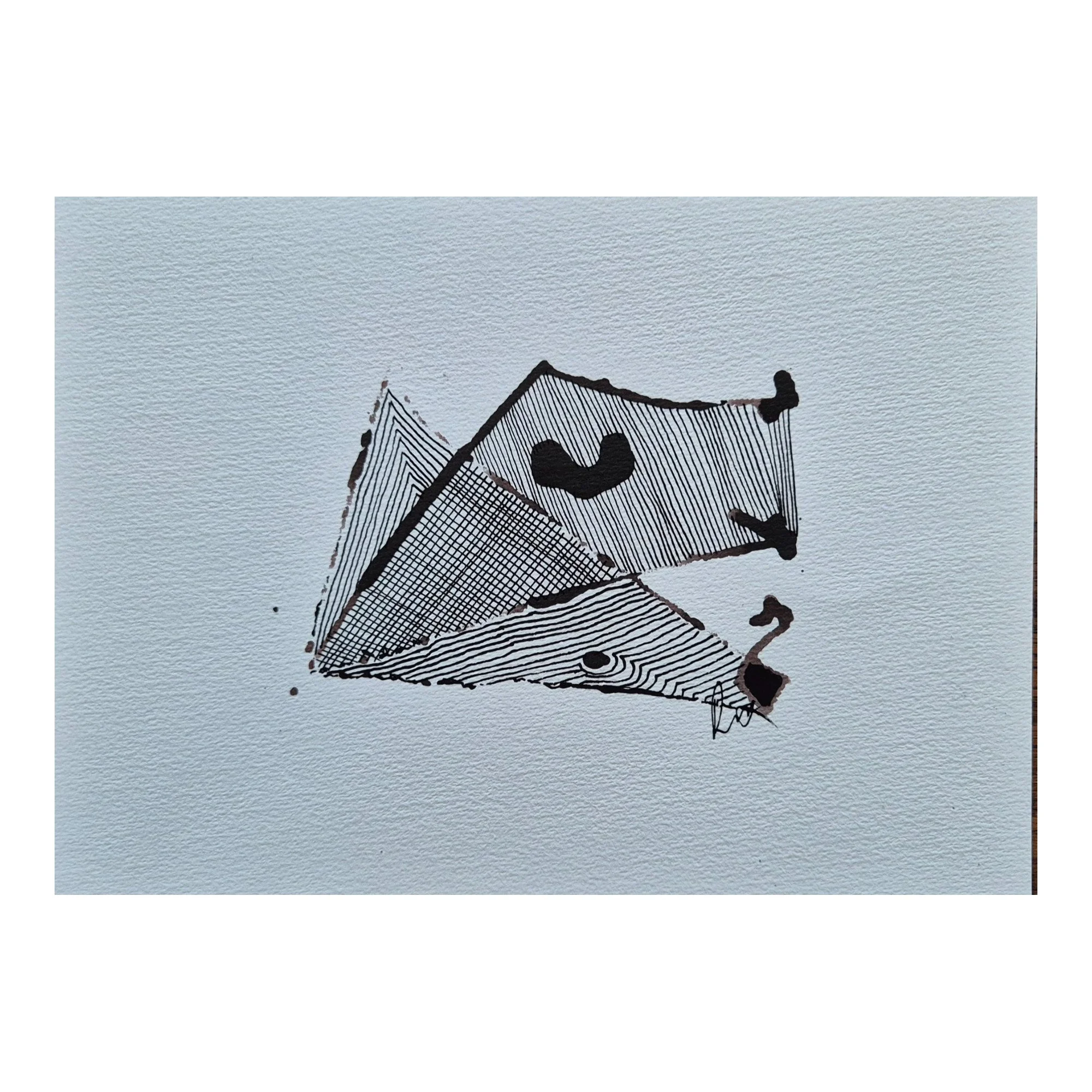 Ben Lomond : 30 x 21 cm : Ink & pen on paper : $120