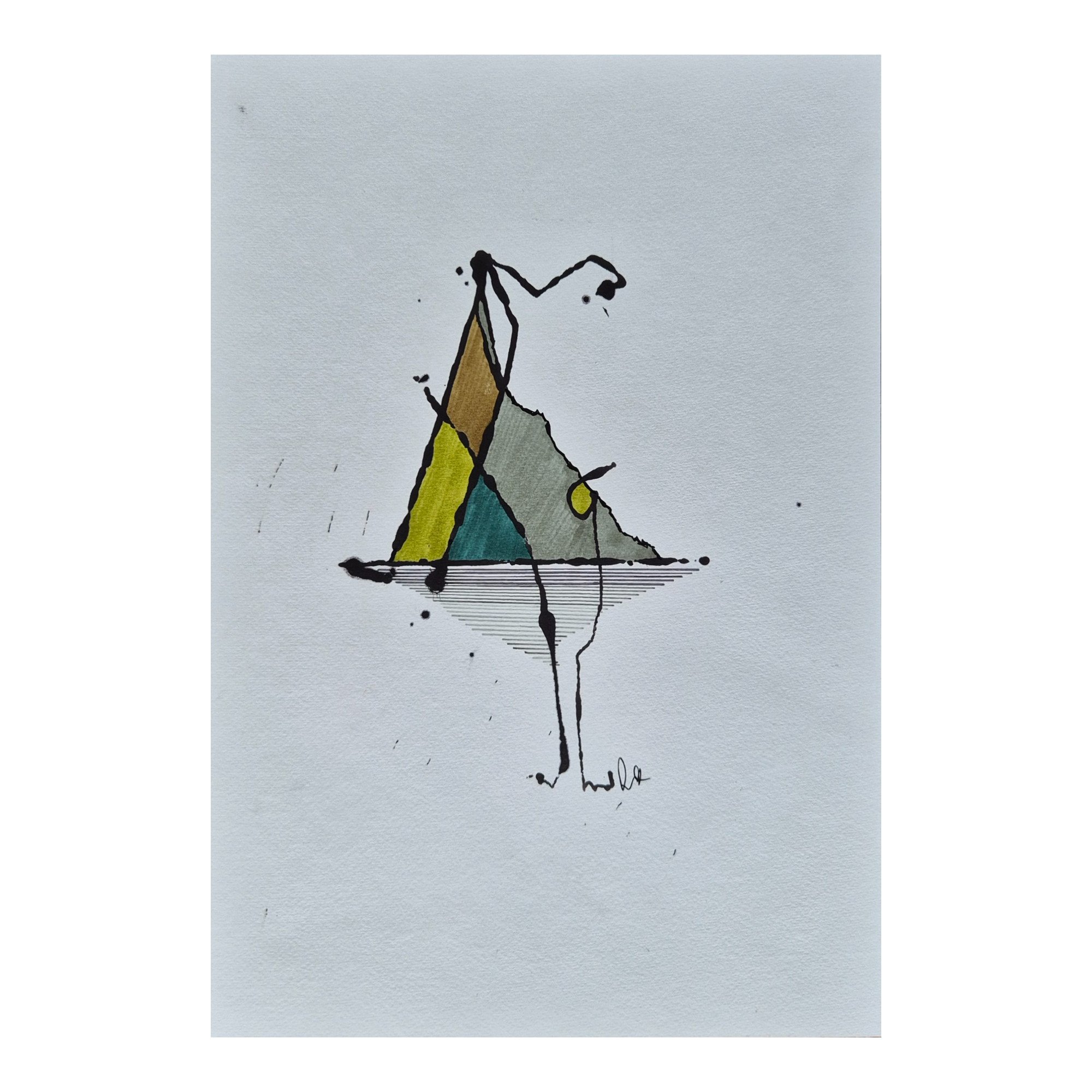 Lake Huntsman : 30 x 21 cm : Ink & pen on paper : $120