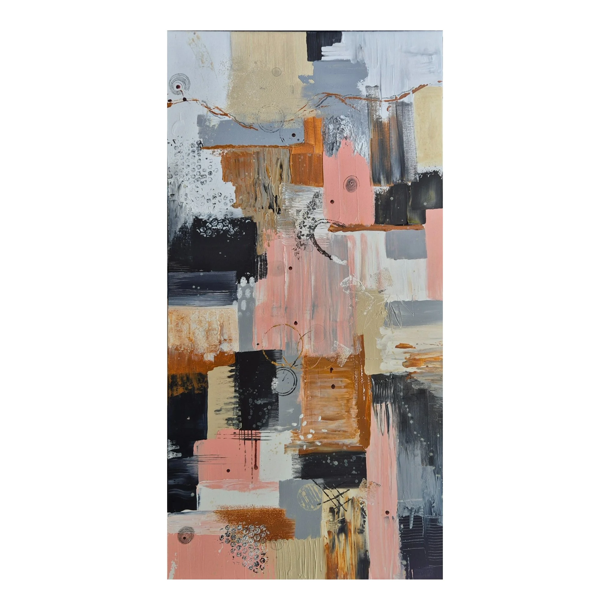 Rust and Rose : 102 x 51 cm : $ 650