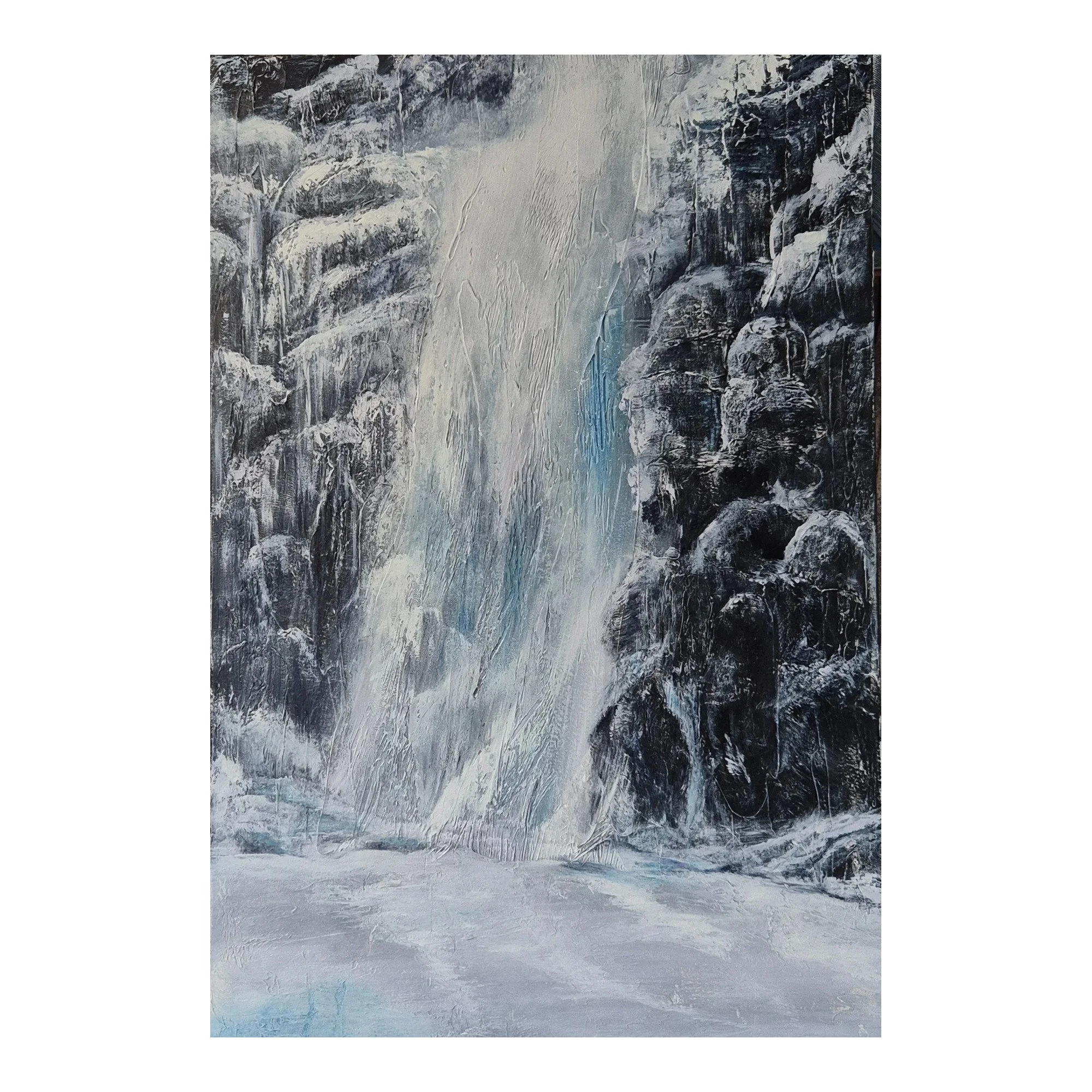 Frozen - Meander Falls : 90 x 60 cm : $700