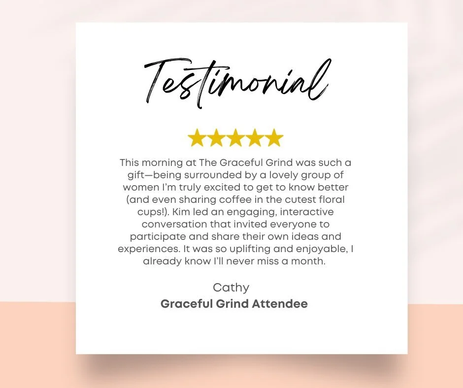 Love getting the feedback from The Graceful Grind. A curated leadership meetup for women. Engaging conversations, practical tips to apply in our personal and professional life. Our next one is 2/20. We would love to have you in the room. Watch for th