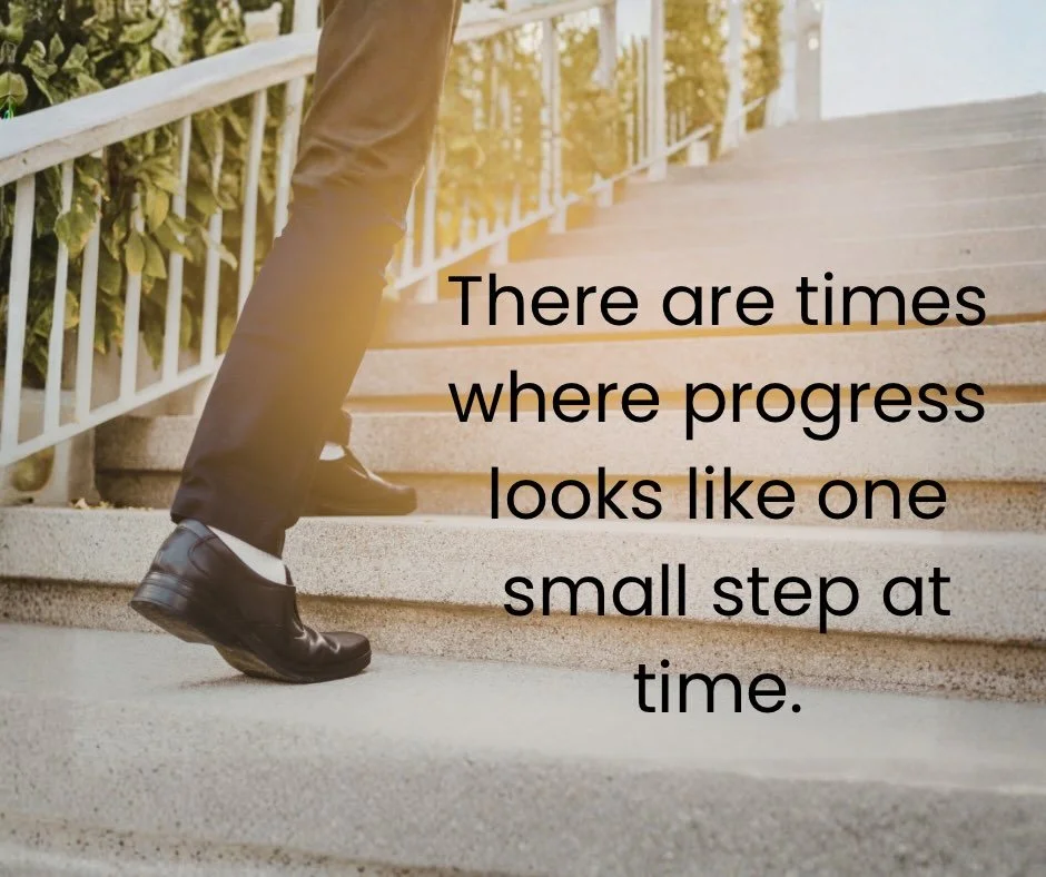 Sometimes progress is one step at a time. Not faster, not louder, just forward with clarity and courage.