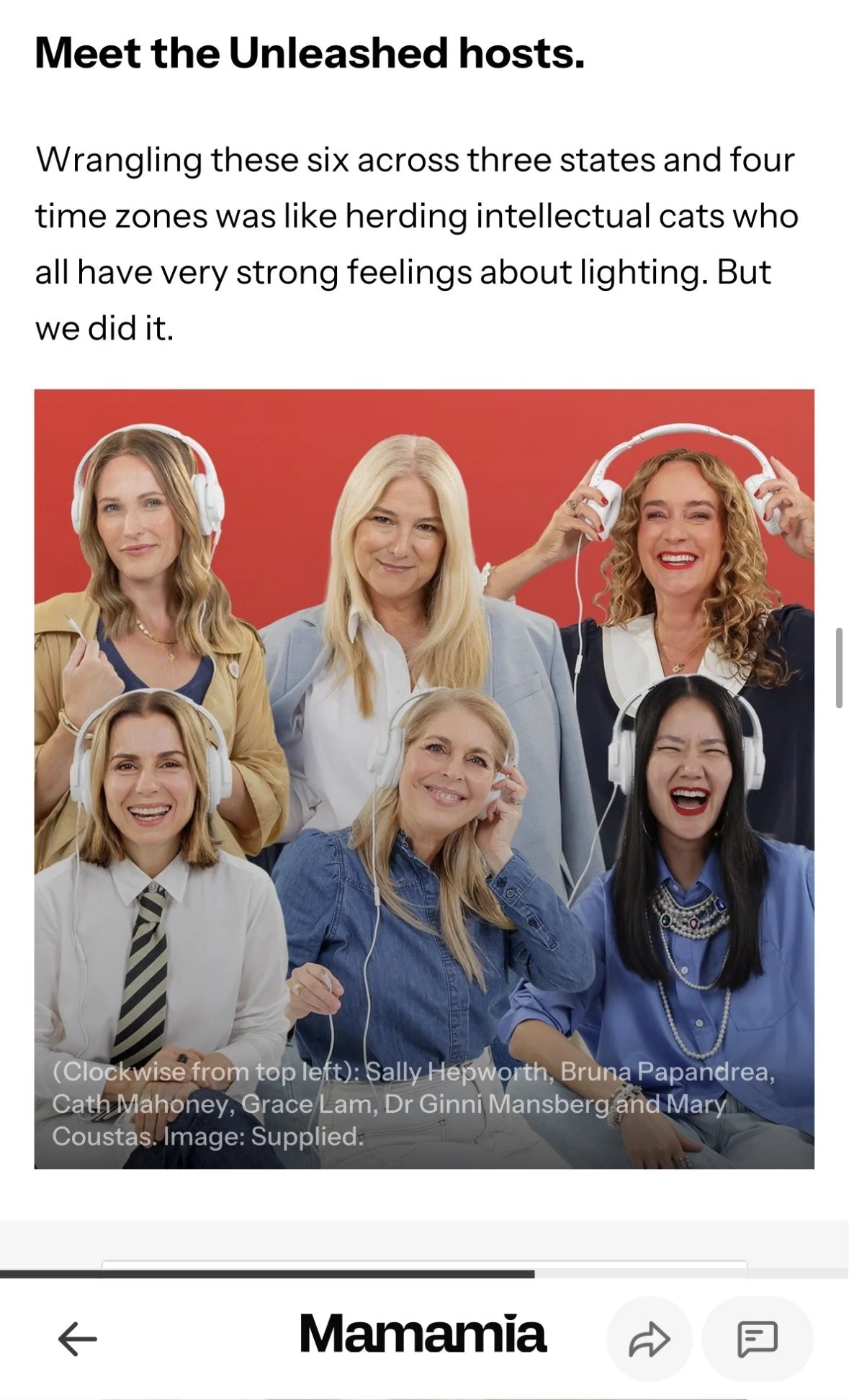 UNLEASHED PODCAST LAUNCH BY MAMAMAI MEDIA AUSTRALIA