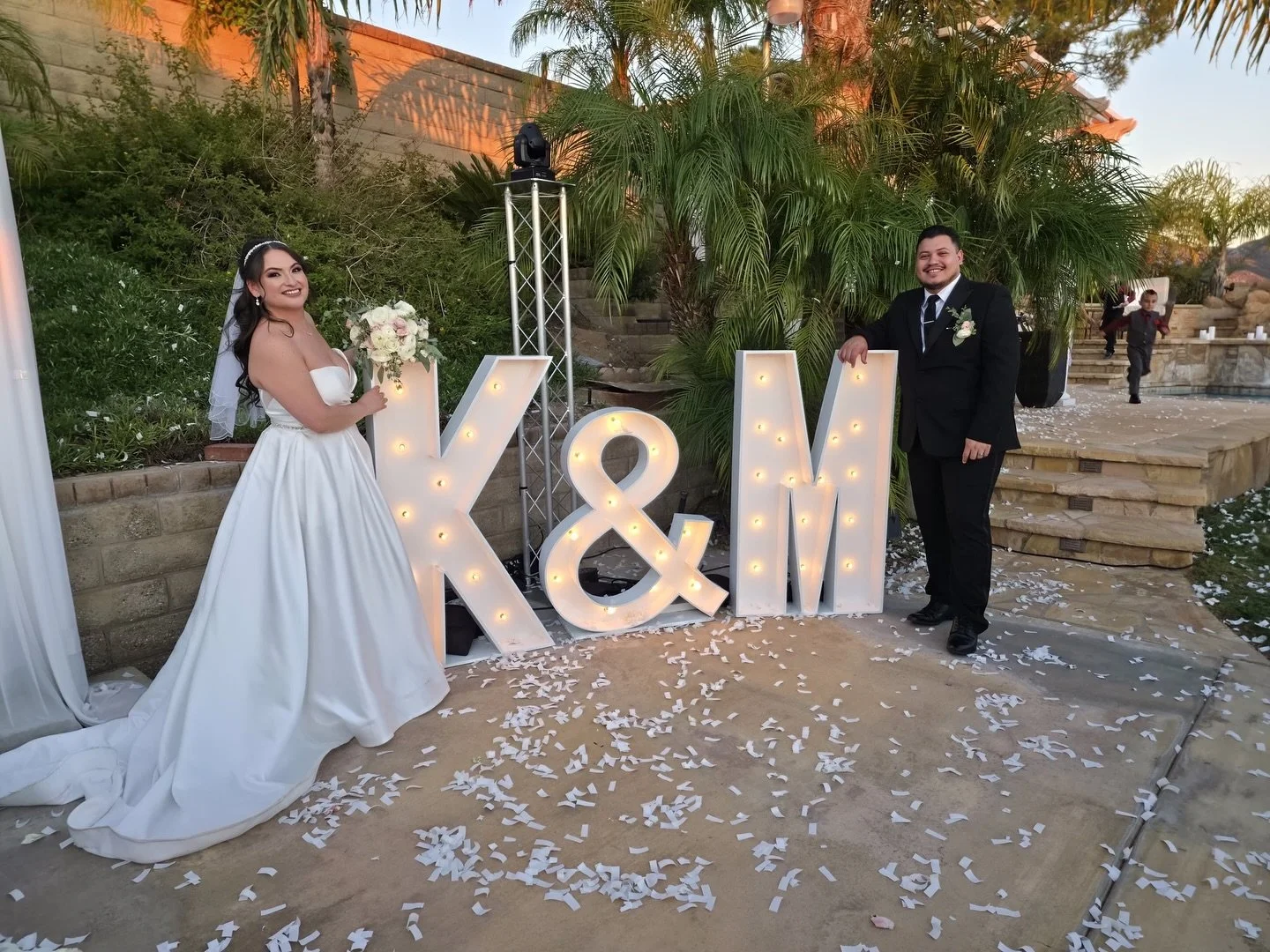 ✨ From &ldquo;Will You?&rdquo; to &ldquo;I Do.&rdquo; ✨
We had the honor of providing our signature light-up marquee letters for this couple&rsquo;s proposal &mdash; and now, for their wedding day 💍
Creating memories that shine as bright as their lo