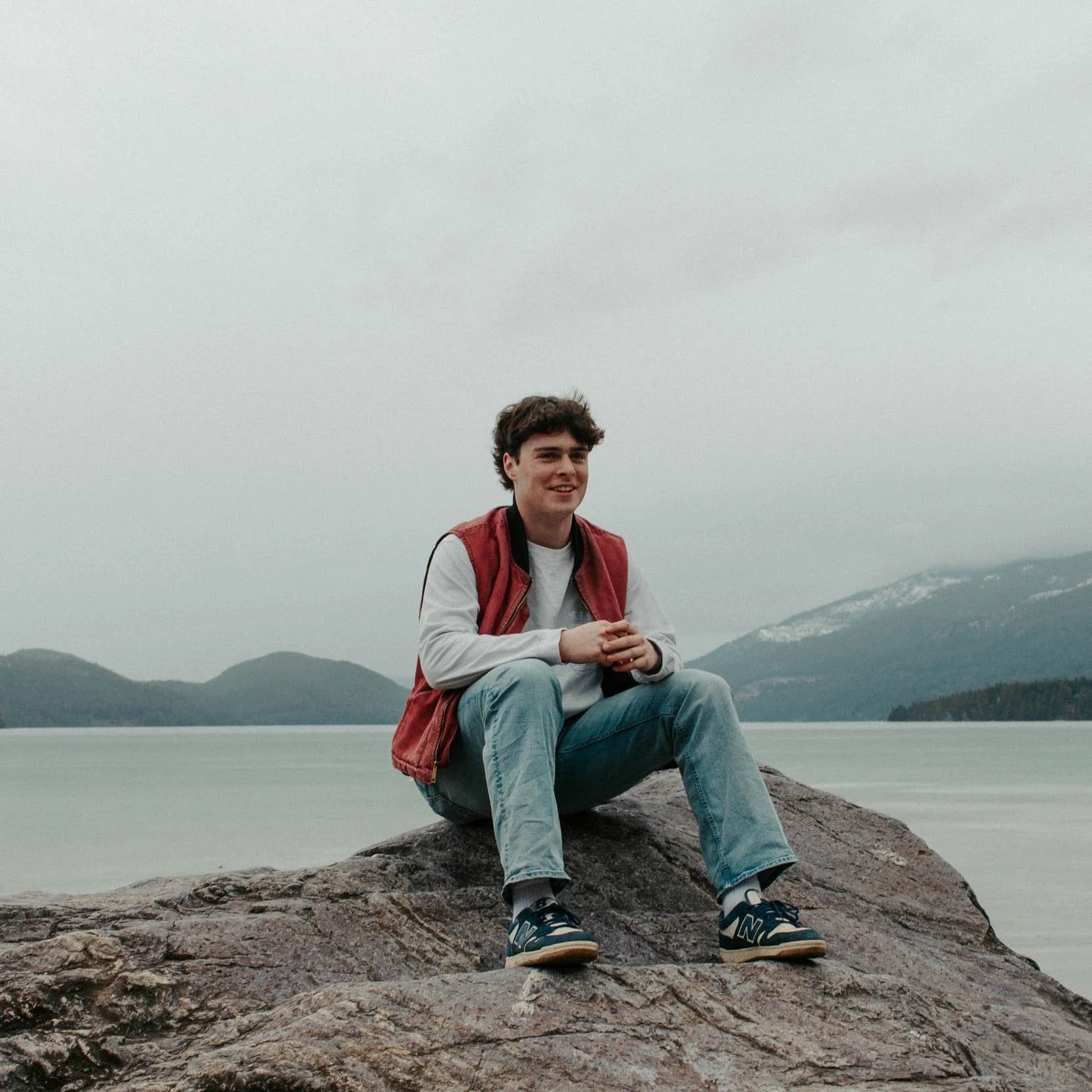 Whitefish Montana Senior Pictures | Whitefish Lake and DowntownSenior Session with Cole