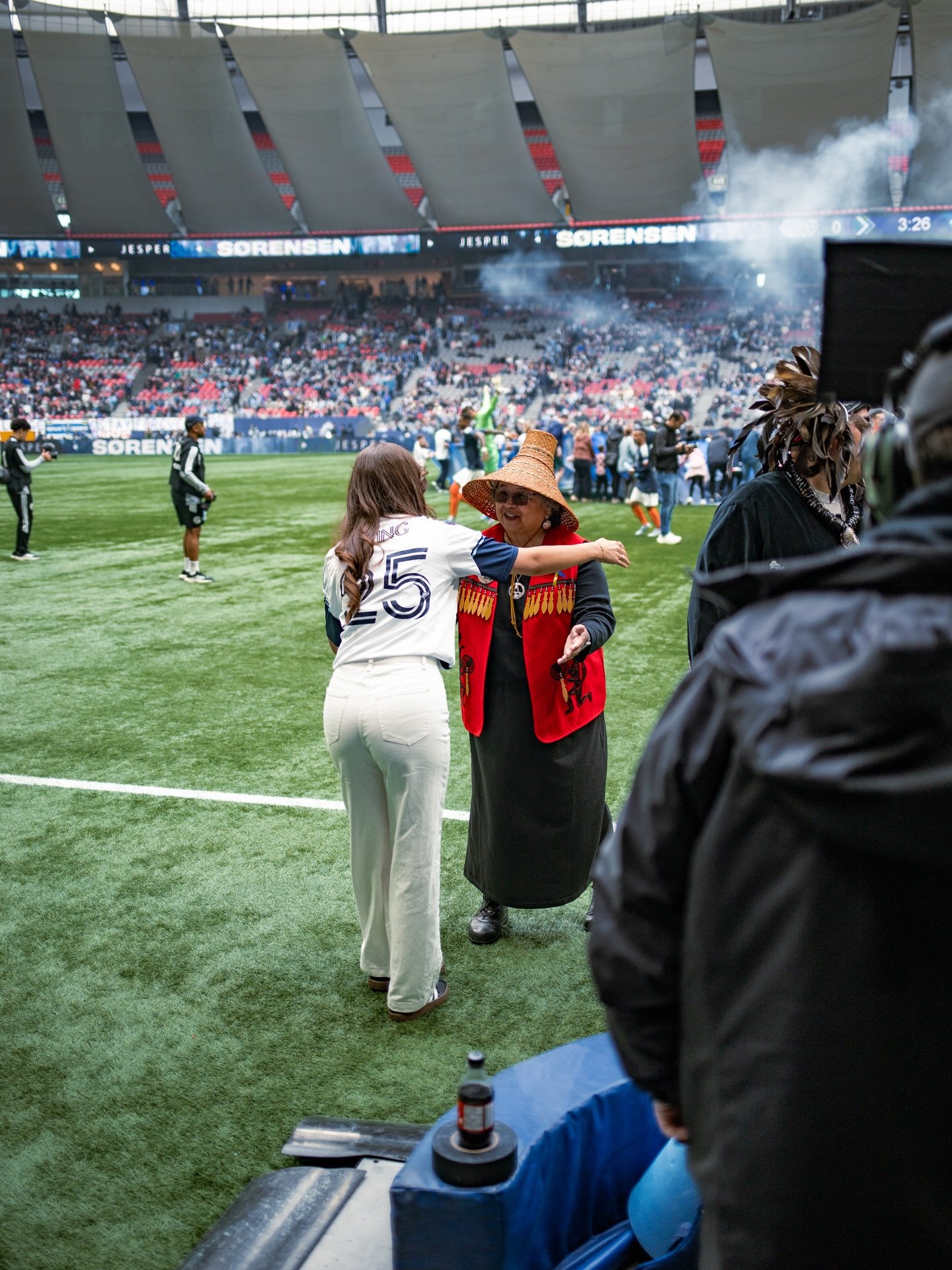Such an honour to be part of the Indigenous People&rsquo;s Celebration Match with the @whitecapsfc ⚽️

Bringing people together through music, culture, community, and sport while celebrating stories, connection, and the beauty of coming together on t