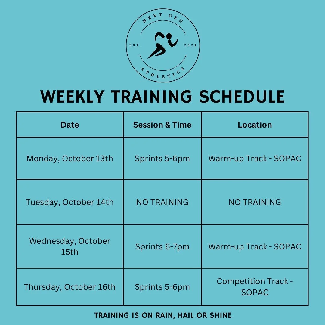 It&rsquo;s Week 1 of Term 4! 🚀

This week I&rsquo;ll be away on Monday and Tuesday, but the squad is still rolling strong! 💪🏼

👉🏼 Monday: @eleni_mestousis will run a sprint session only.
👉🏼 Tuesday: No training.
👉🏼 Wednesday &amp; Thursday: 