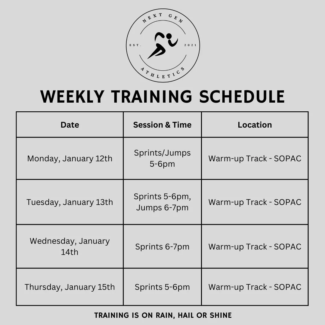 New week, same goals! 🎯

The weather is looking a bit wet, but sessions will go ahead as planned - we&rsquo;ll adjust as needed, and there are undercover areas available at the track if required. Training will continue rain, hail, or shine (as it sa
