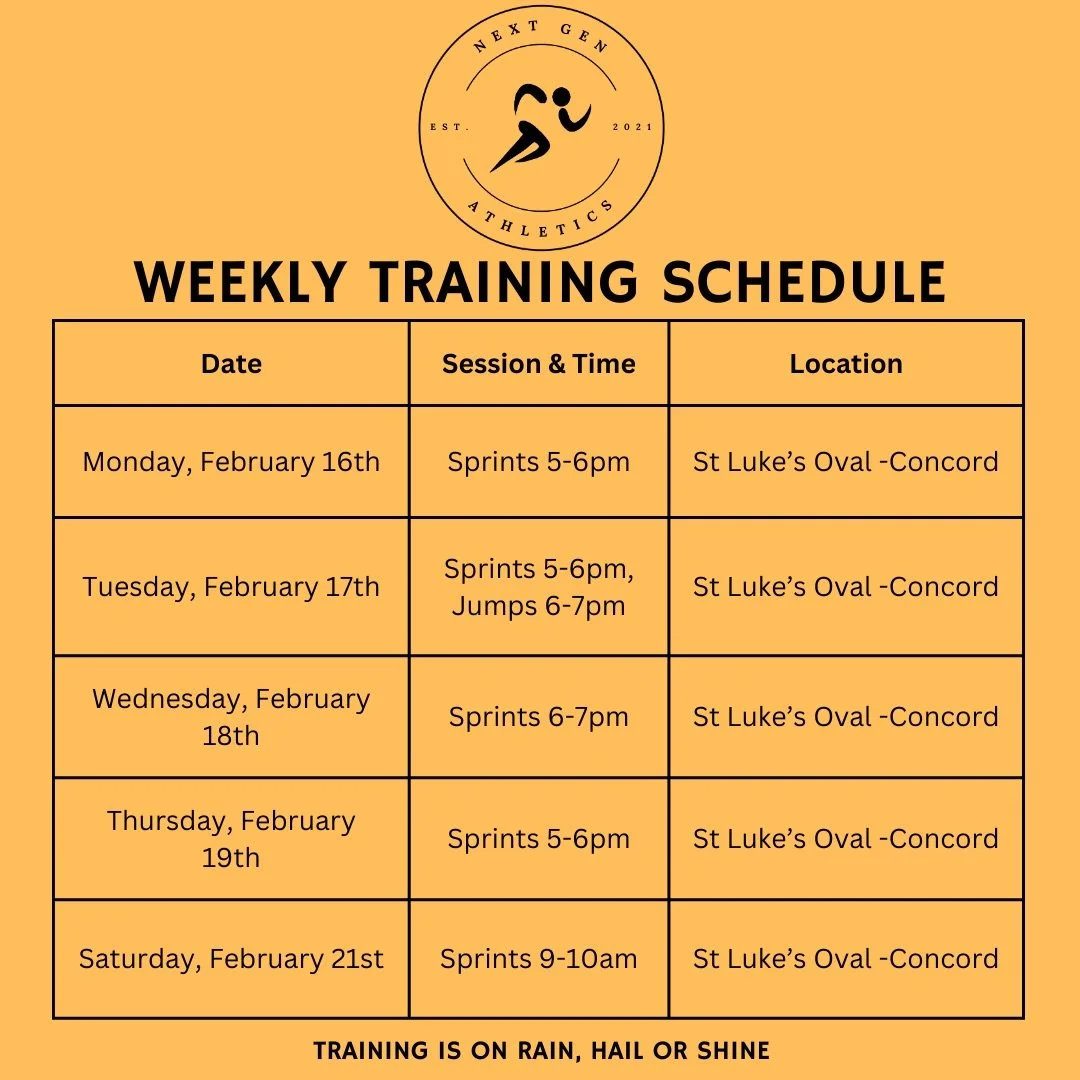 Small Changes, Same Standards 👑

Another big week ahead as we keep building consistency and quality in the lead-up to and through competition season.

A couple of small schedule updates this week:

No Monday 6&ndash;7pm sprint/jumps session - @eleni