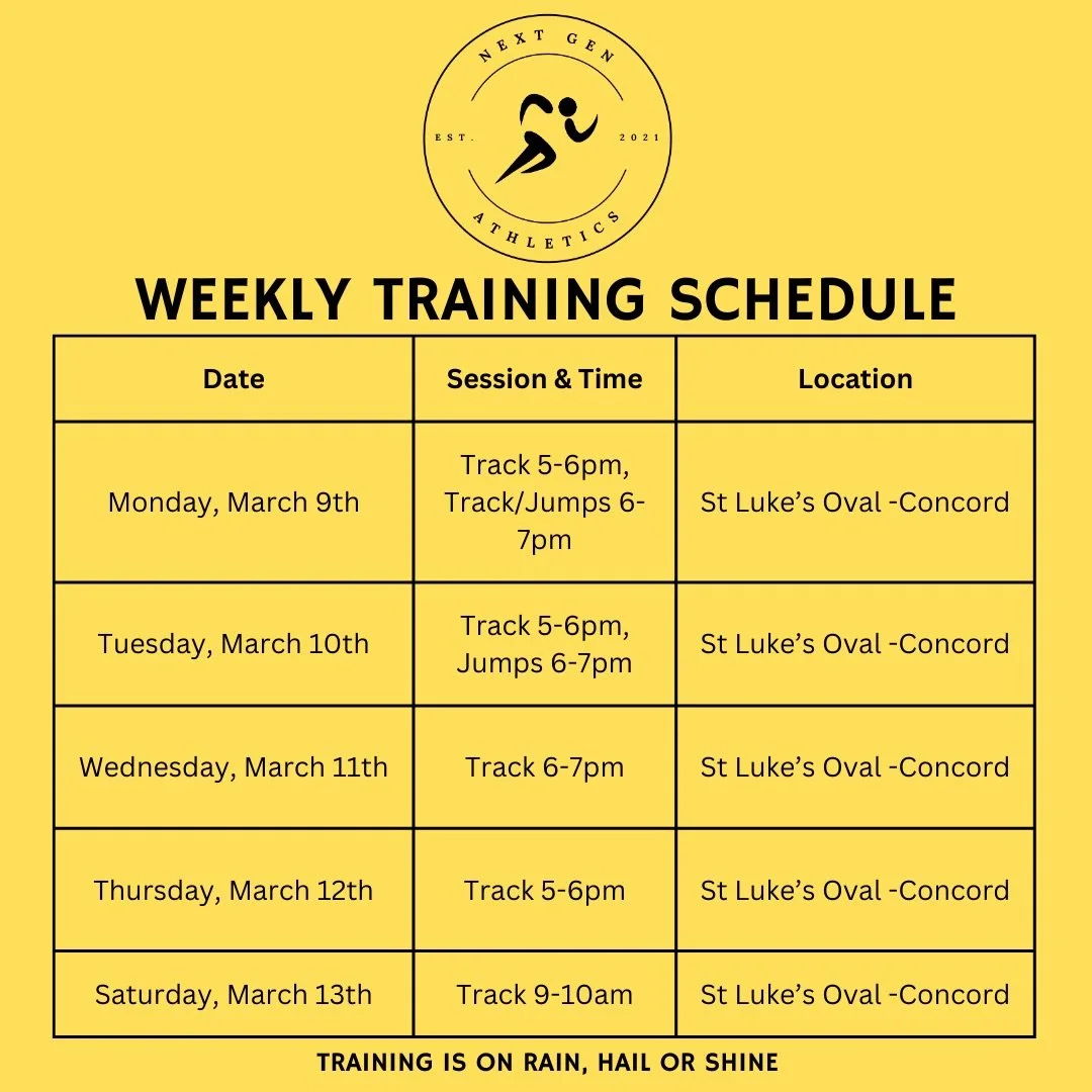 State Juniors week is finally here!! 💪🏼

The work has been done over the past few months - consistent sessions, quality reps, and athletes showing up ready to improve every week. Now it&rsquo;s time to step on the track and put it into practice!!

