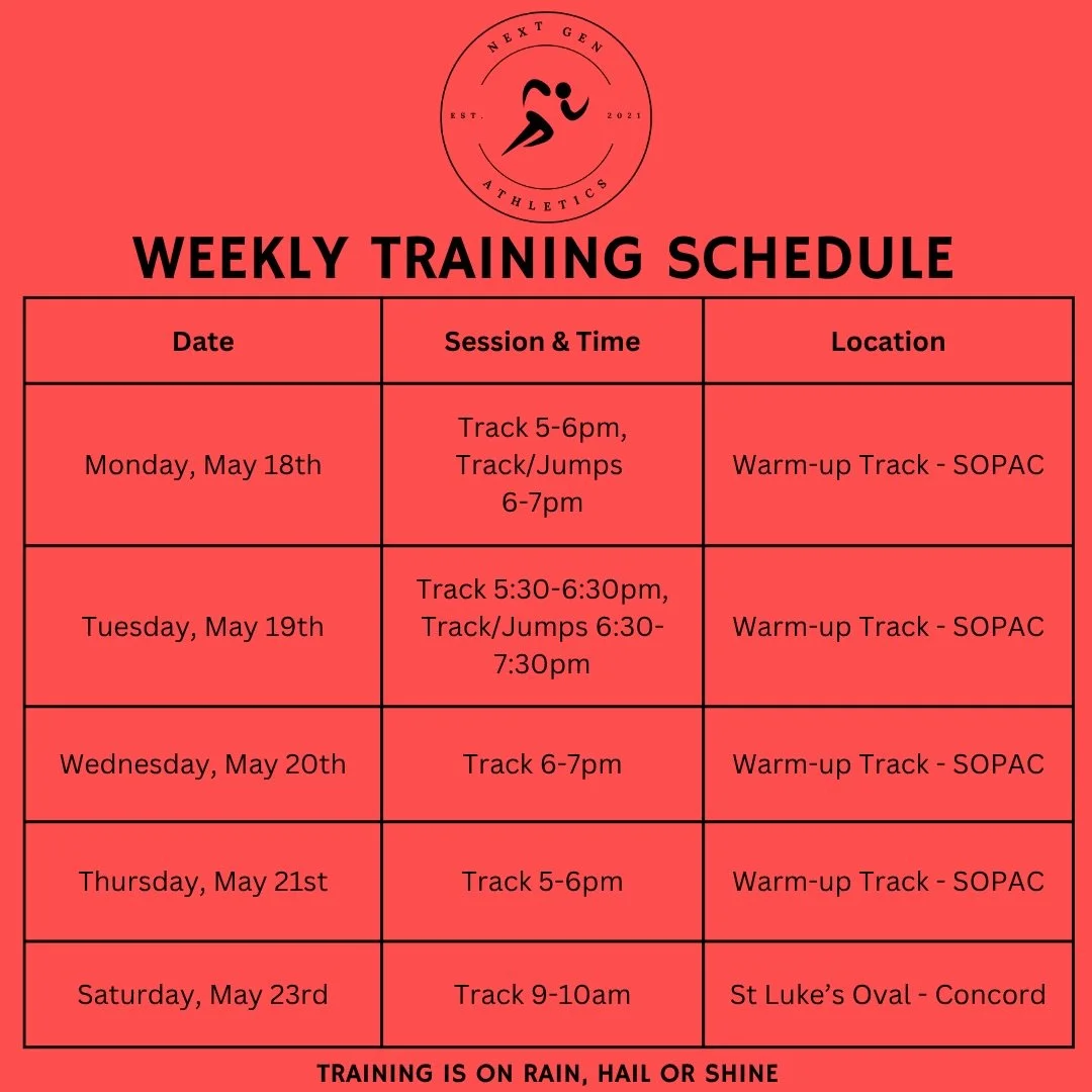Another big week ahead at training! 💪🏼

Different athletes are at different stages right now - some preparing for competition, some knee deep into preseason, and others simply focused on getting faster, stronger, and more confident.

No matter the 