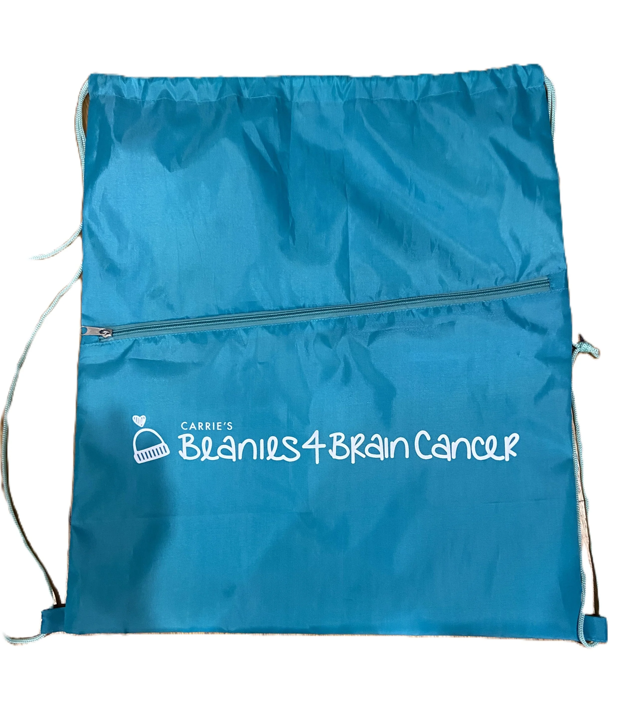PROMOTIONAL DRAWSTRING BAG WITH ZIPPER POCKET