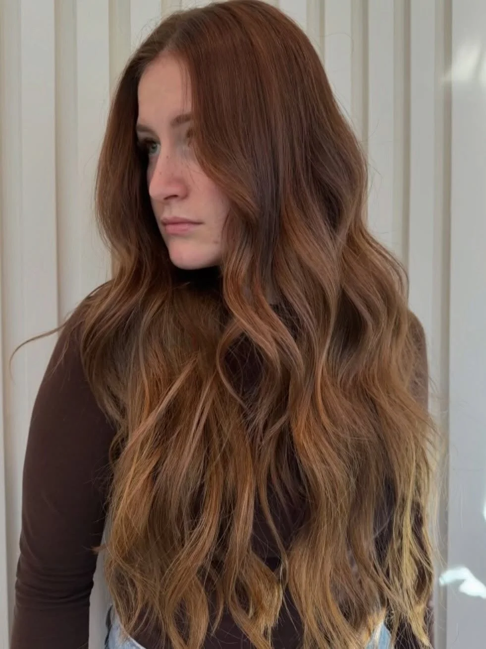 Strawberry sunrise 🍓🧡
Hair by: @brynn.hair 
&bull;
&bull;
#soalthelabel #soalhair #winnipeg #winnipegsalon #copperbalayage