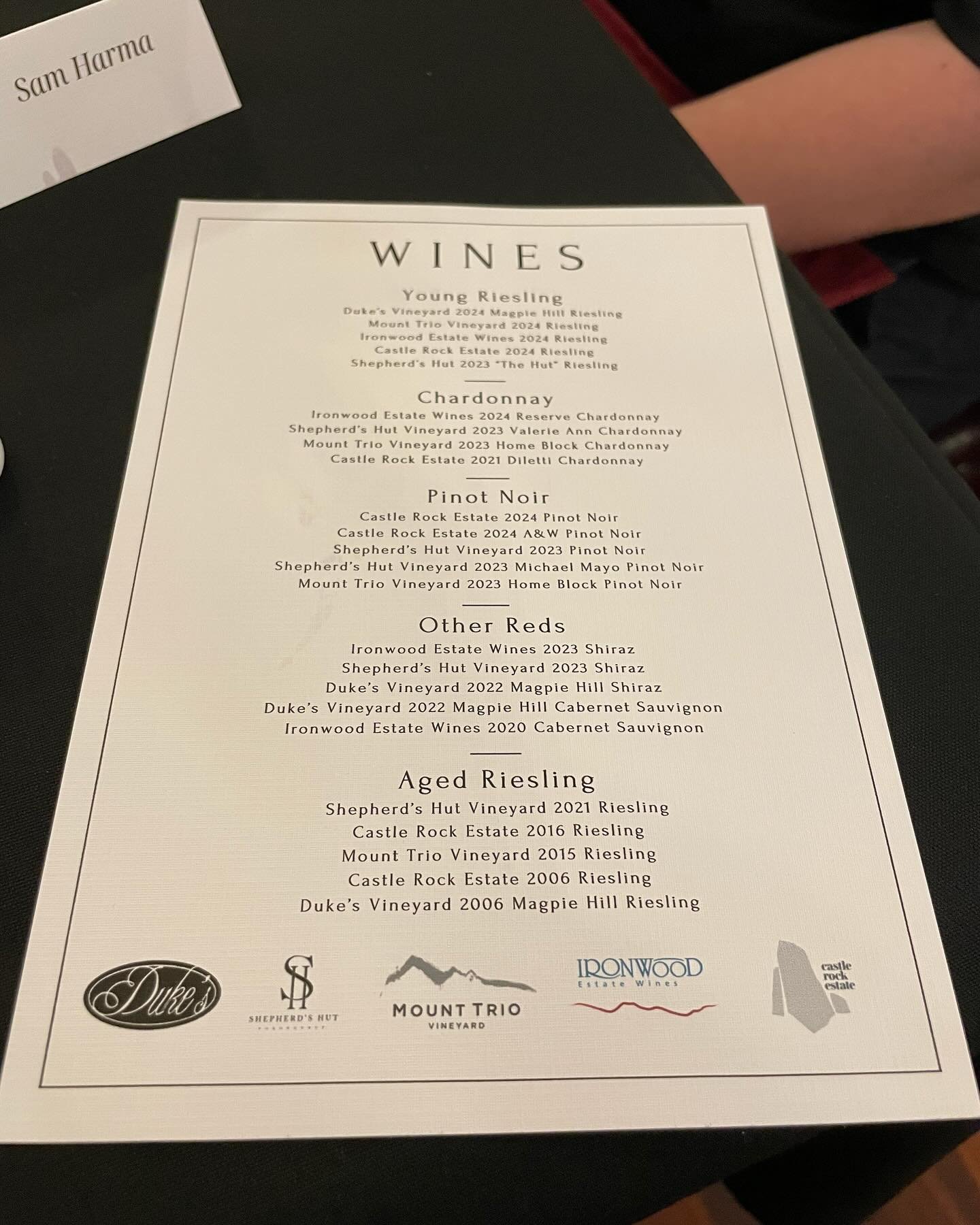 That&rsquo;s a wrap for Taste Great Southern Porongurup event for 2025!

Amazing food, wine and company last night @karribank . 

Thanks to @castlerockestate for their leadership on this event.

Porongurup is a unique wine region. Last night we stopp