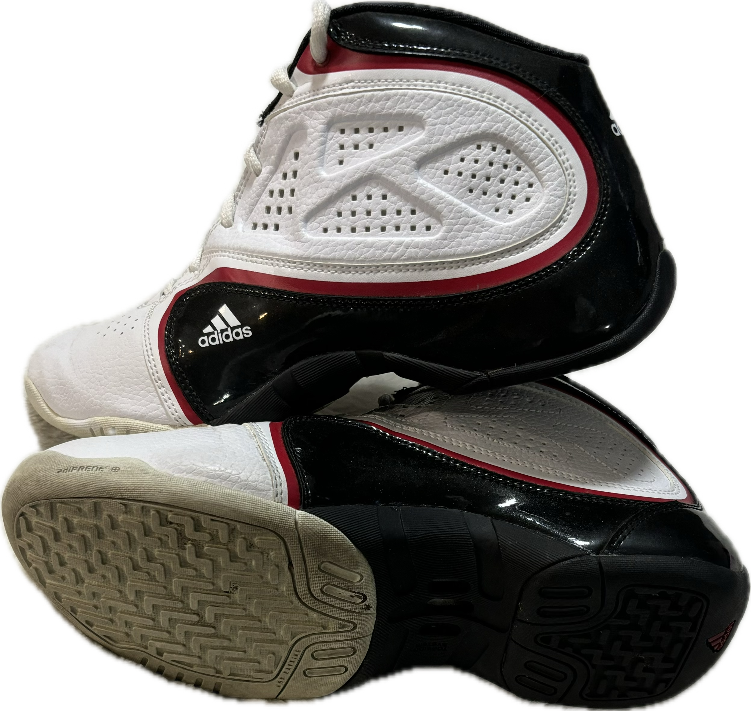 White, Black ADIDAS, 8.5