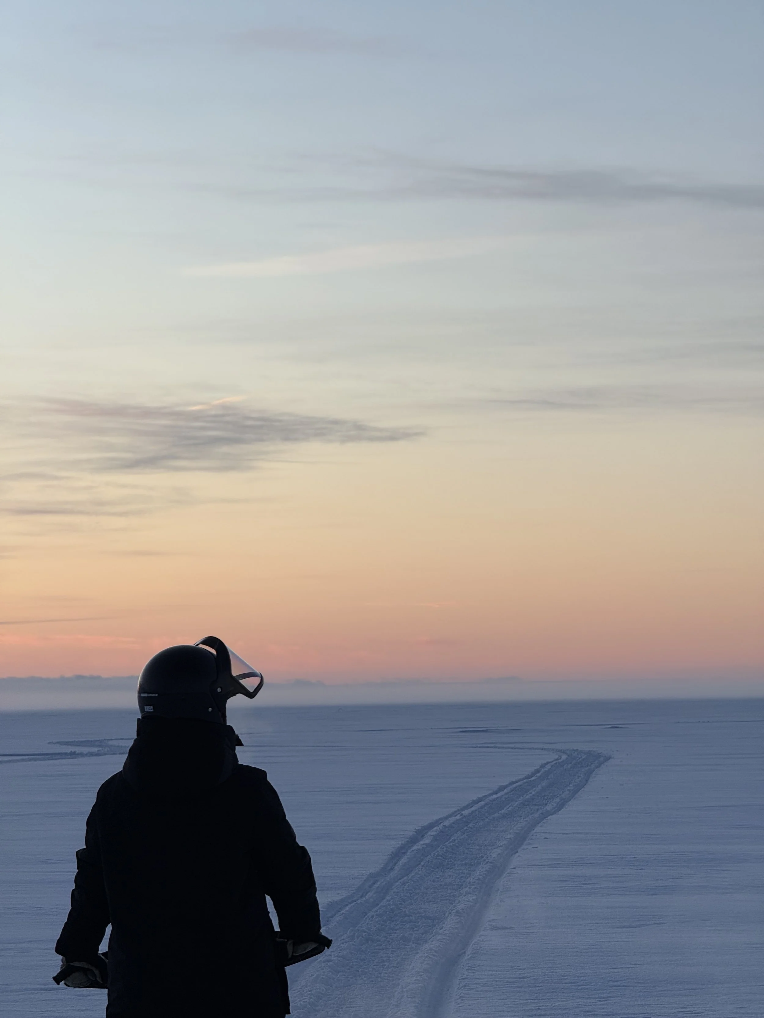 Short Private Snowmobile Experience on the Frozen Sea