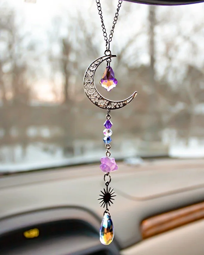 Most recent designs added to the shop! I was clearly feeling the purple and celestial themes this week. 🌙 And shoutout to the February babies&mdash;since Amethyst is your birthstone and Violets are your birth flower, it turns out I accidentally made