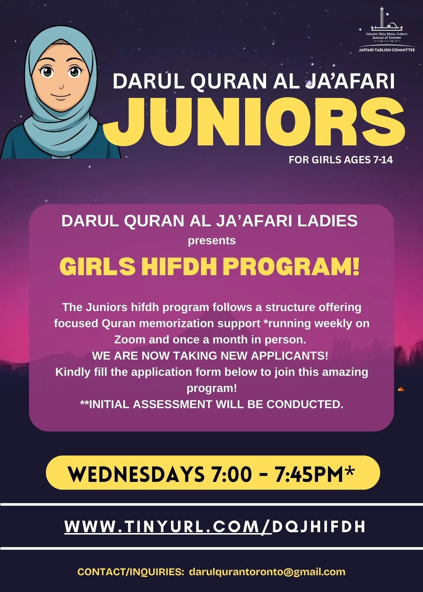 Girls Hifdh Program!