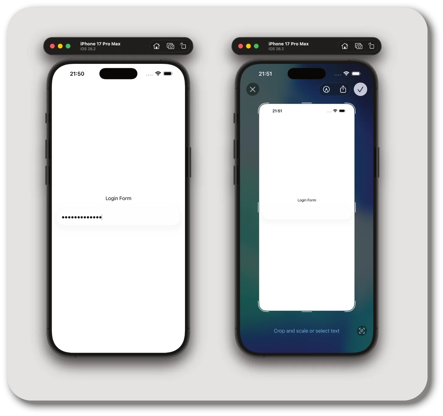 SecureField Screen Capture Prevention