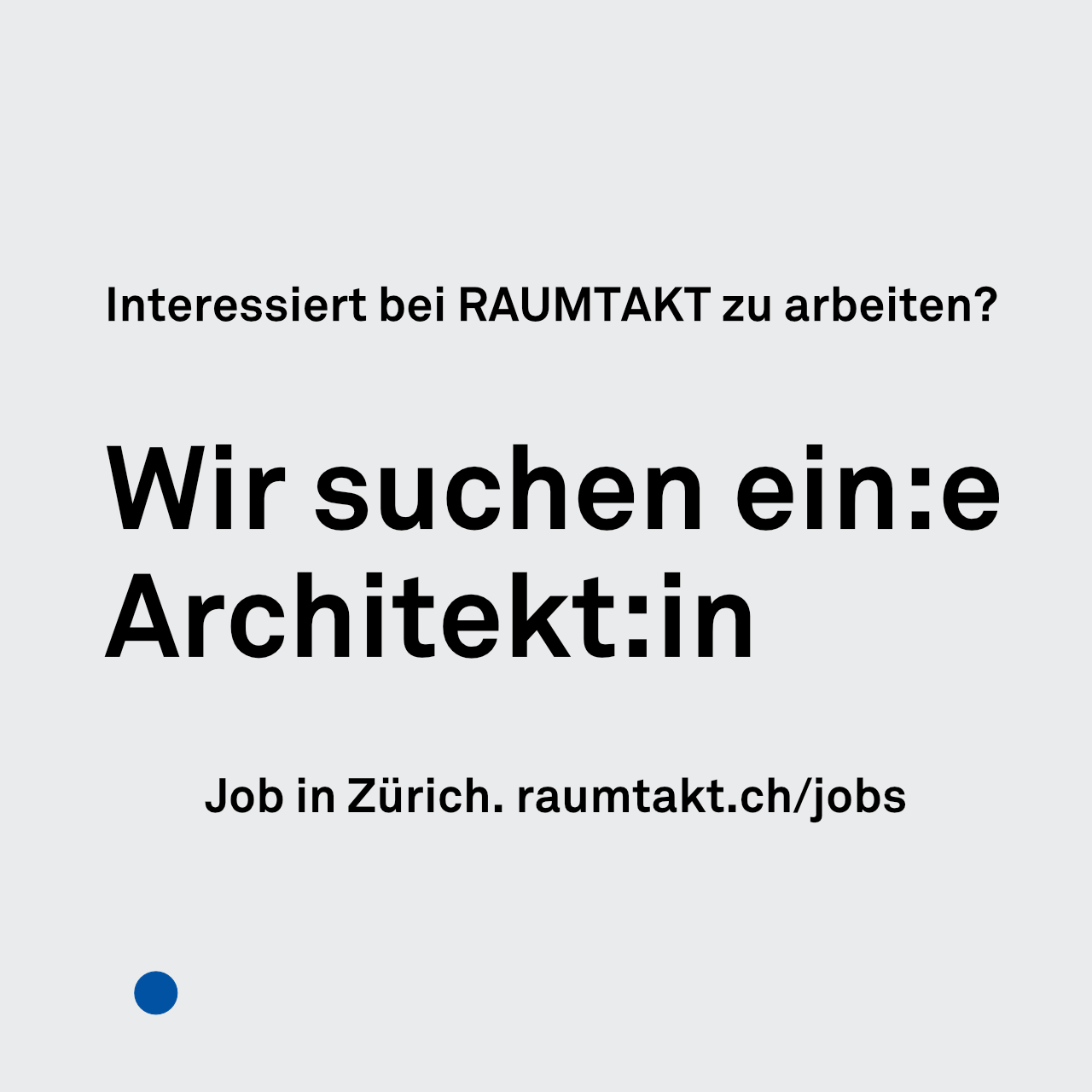 Architekt:in, Projektleitung (80–100 %)