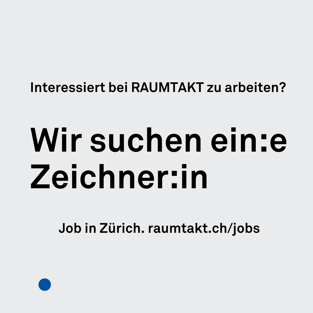 Zeichner:in EFZ Fachrichtung Architektur (80–100 %)