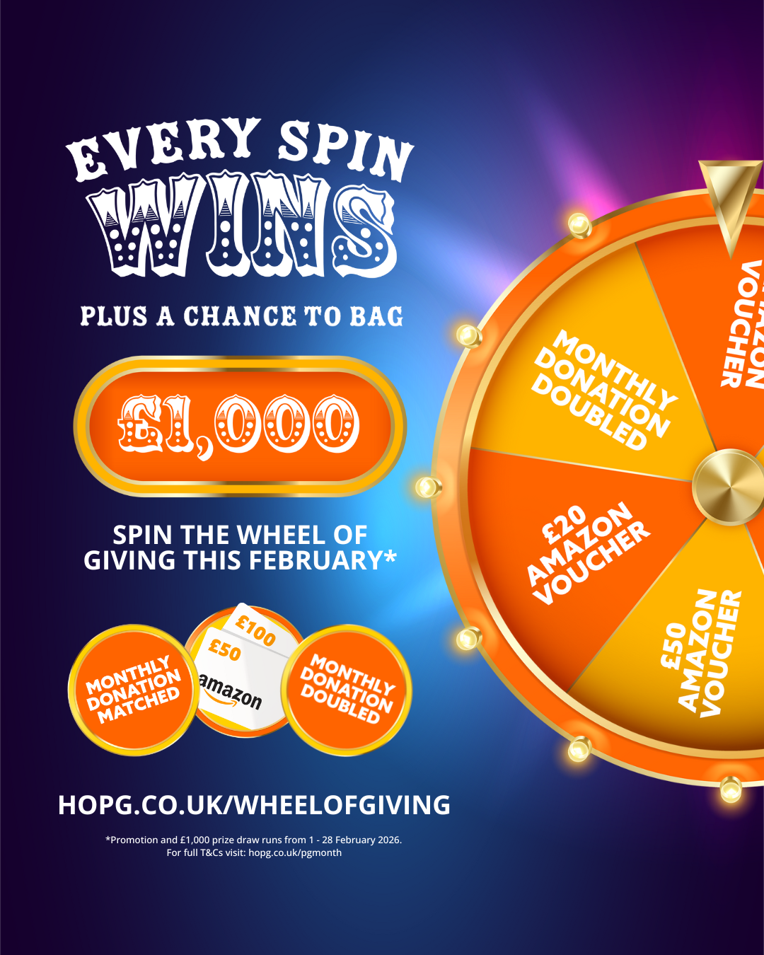 Spin to Win This Payroll Giving Month