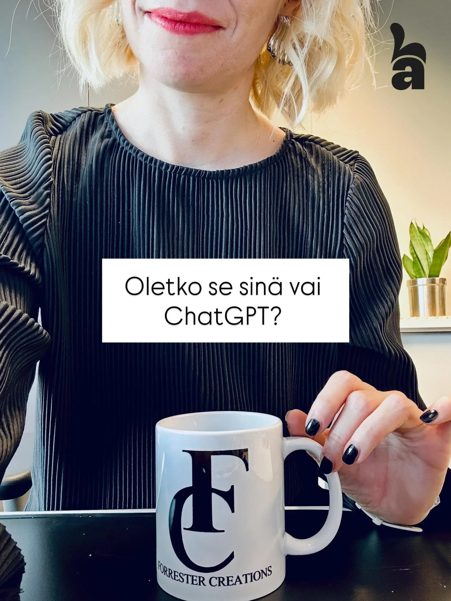 Miusta on ihan sallittua k&auml;ytt&auml;&auml; teko&auml;ly&auml; apuna, kun haluat julkaista vaikka LinkedIniss&auml; tai Instassa jotain asiantuntijajuttuja. 

Pid&auml; vain huoli, ettet samalla tule luopuneeksi persoonallisuudestasi. 🫥

Jotta v