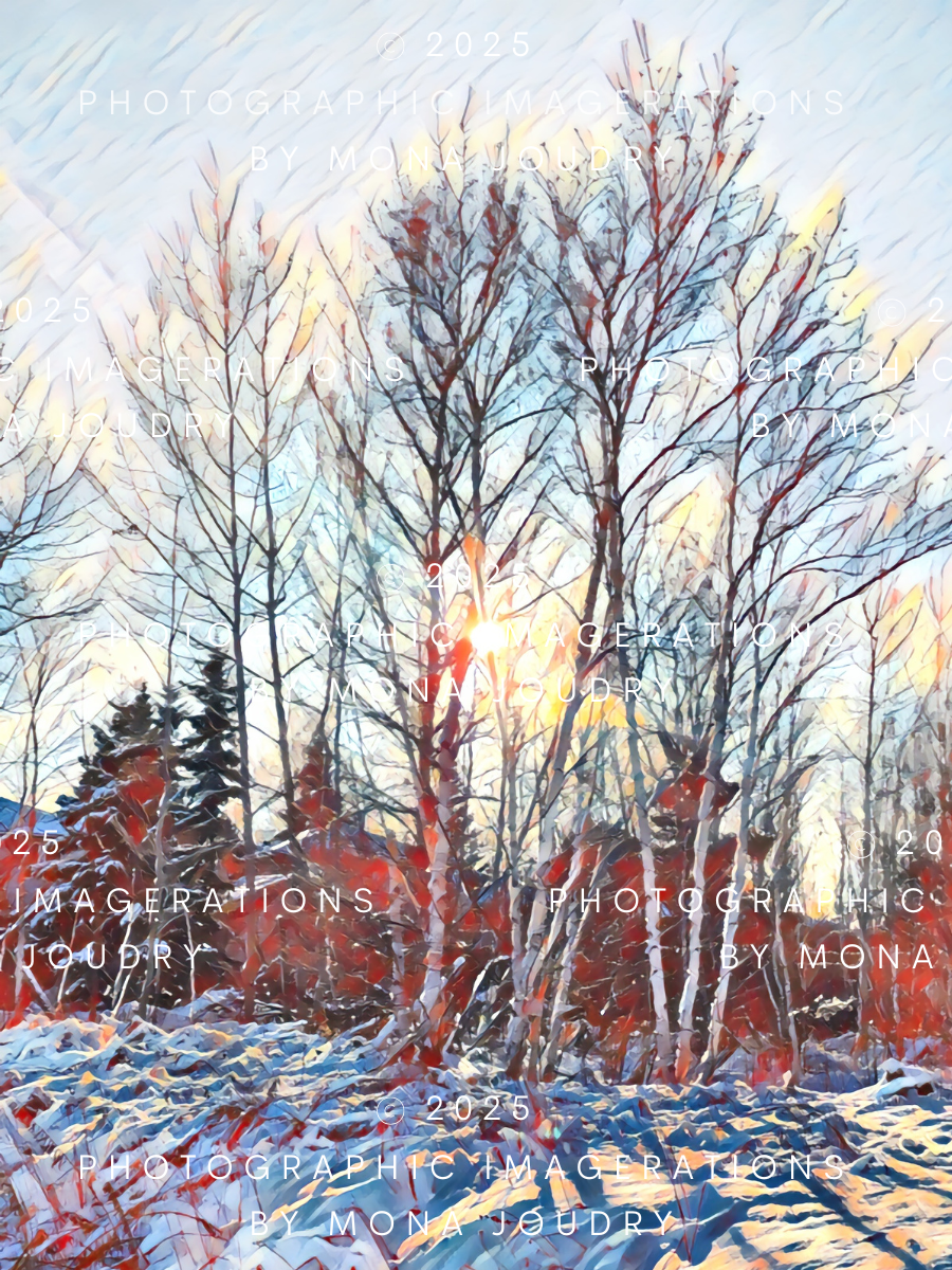 Silver Sentinals Bathed in Sunlight