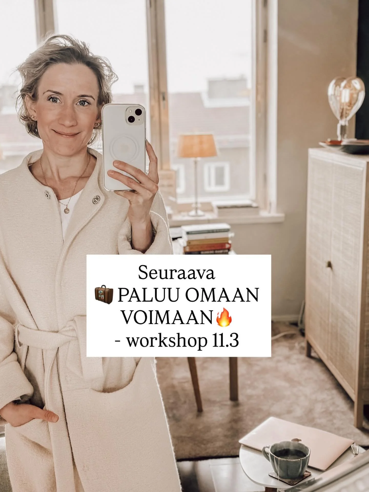 🧳 PALUU OMAAN VOIMAAN 🔥
Workshop 11.3

Nelj&auml;n naisen intiimiss&auml; workshopissa 🍵🫖 
&bull; saat ty&ouml;kaluja siirty&auml; eteenp&auml;in jumiin j&auml;&auml;misen tunteesta
&bull; palaat omaan voimaasi
&bull; vahvistat luottamusta itsees