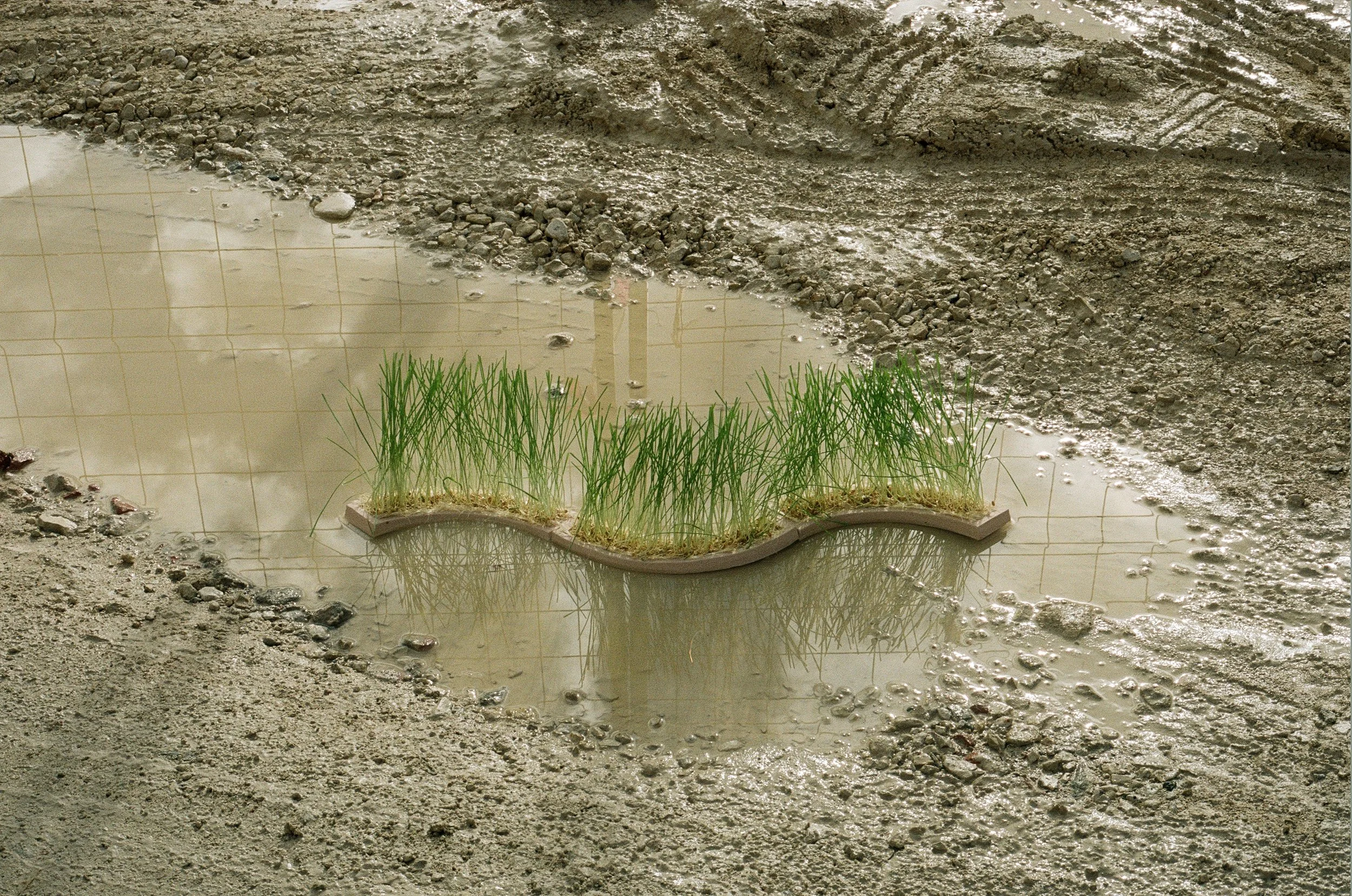 Photography series about ceramic interventions