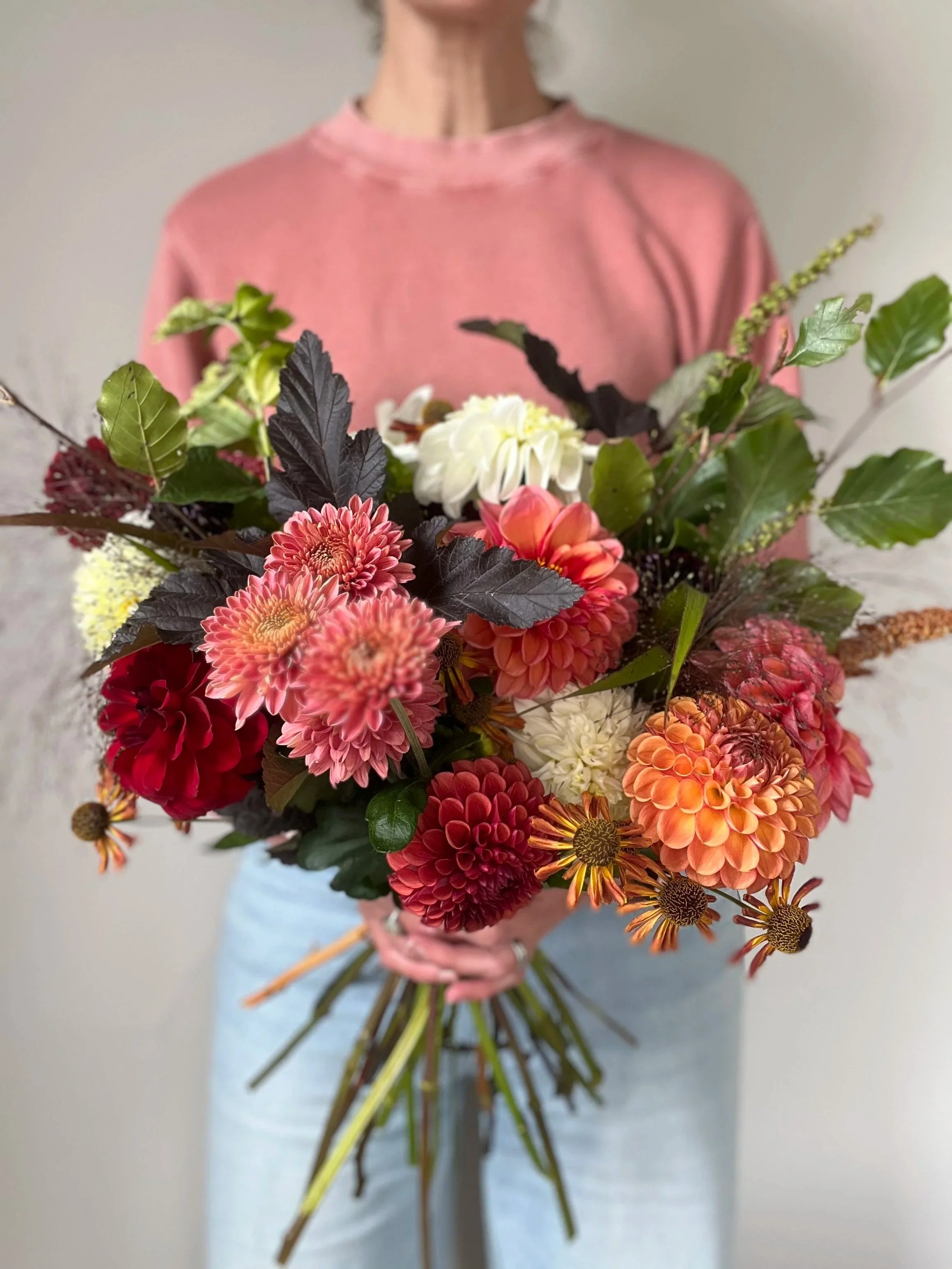 Make your own hand-tied bouquet:  Autumn