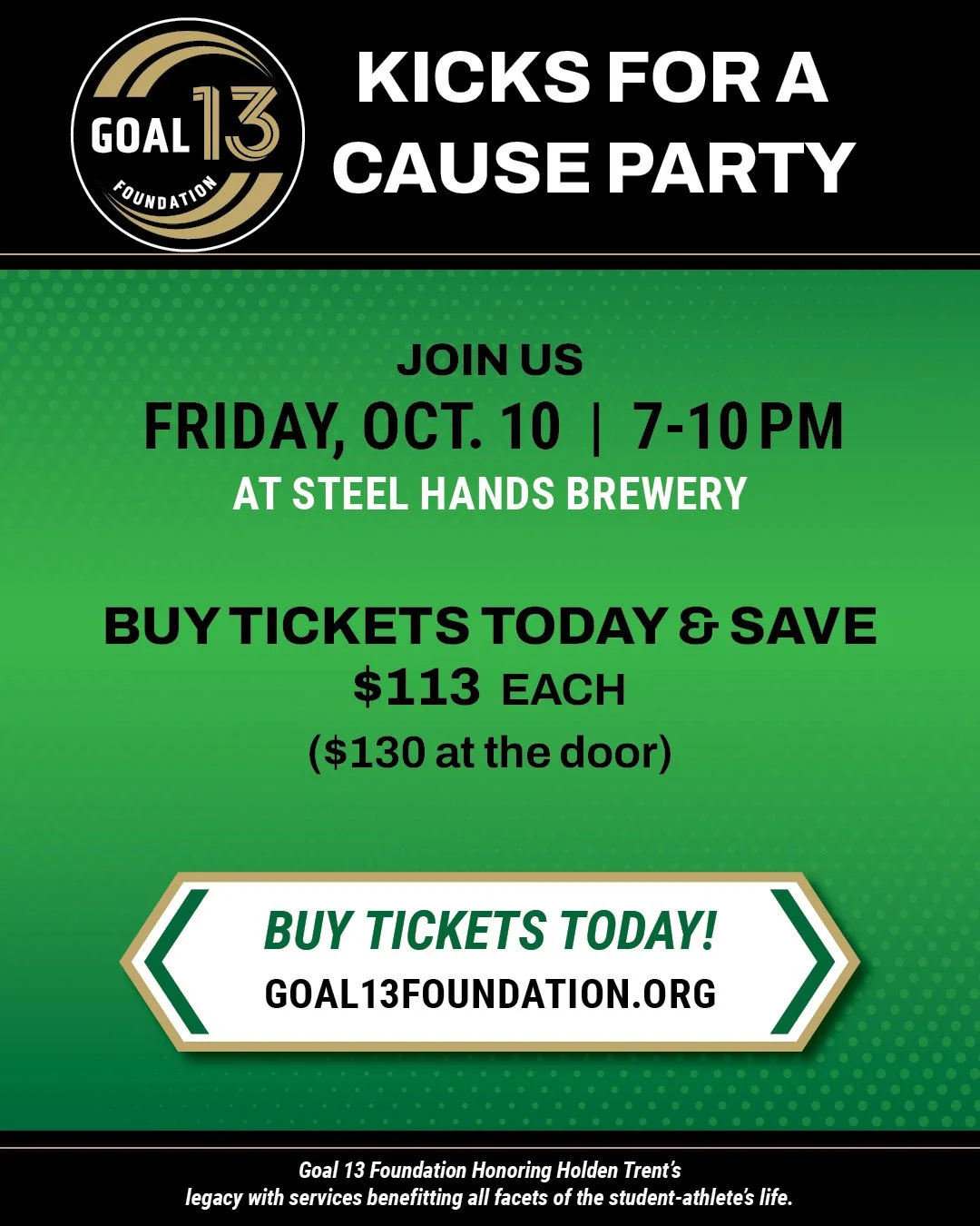 Buy your tickets NOW and save!
Advance: $113 each
At the door: $130 (limited availability)
Enjoy:
🎶 Live music from the Magic Pipers Band
🍕 Pizza, salad, and wings
🕺 Dancing all night
Don’t wait! Get your ticket at the link in bio. 
#Goal